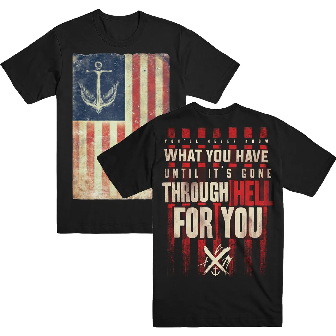 The Color Morale TCM Gone Through Hell Flag Tee