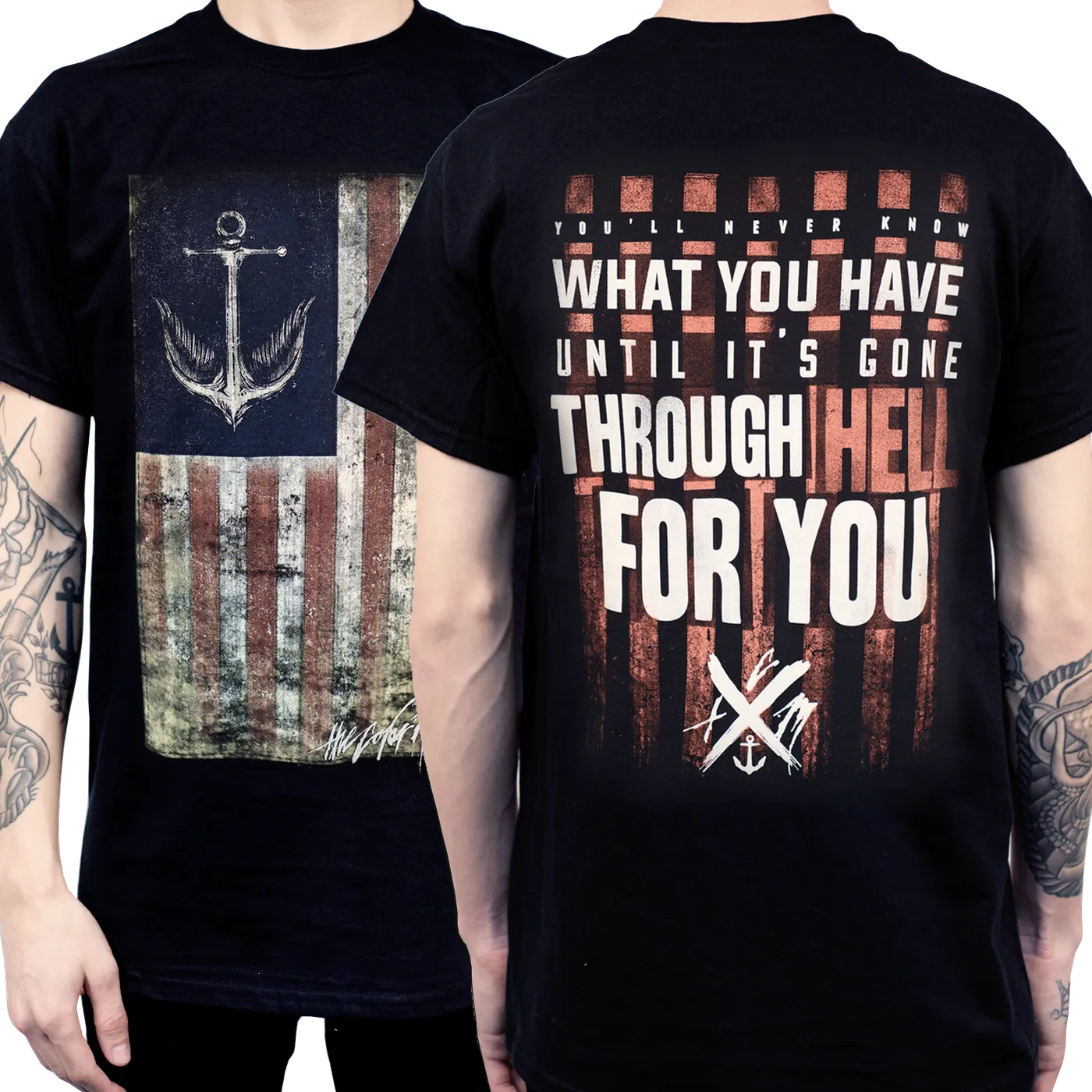 The Color Morale TCM Gone Through Hell Flag Tee
