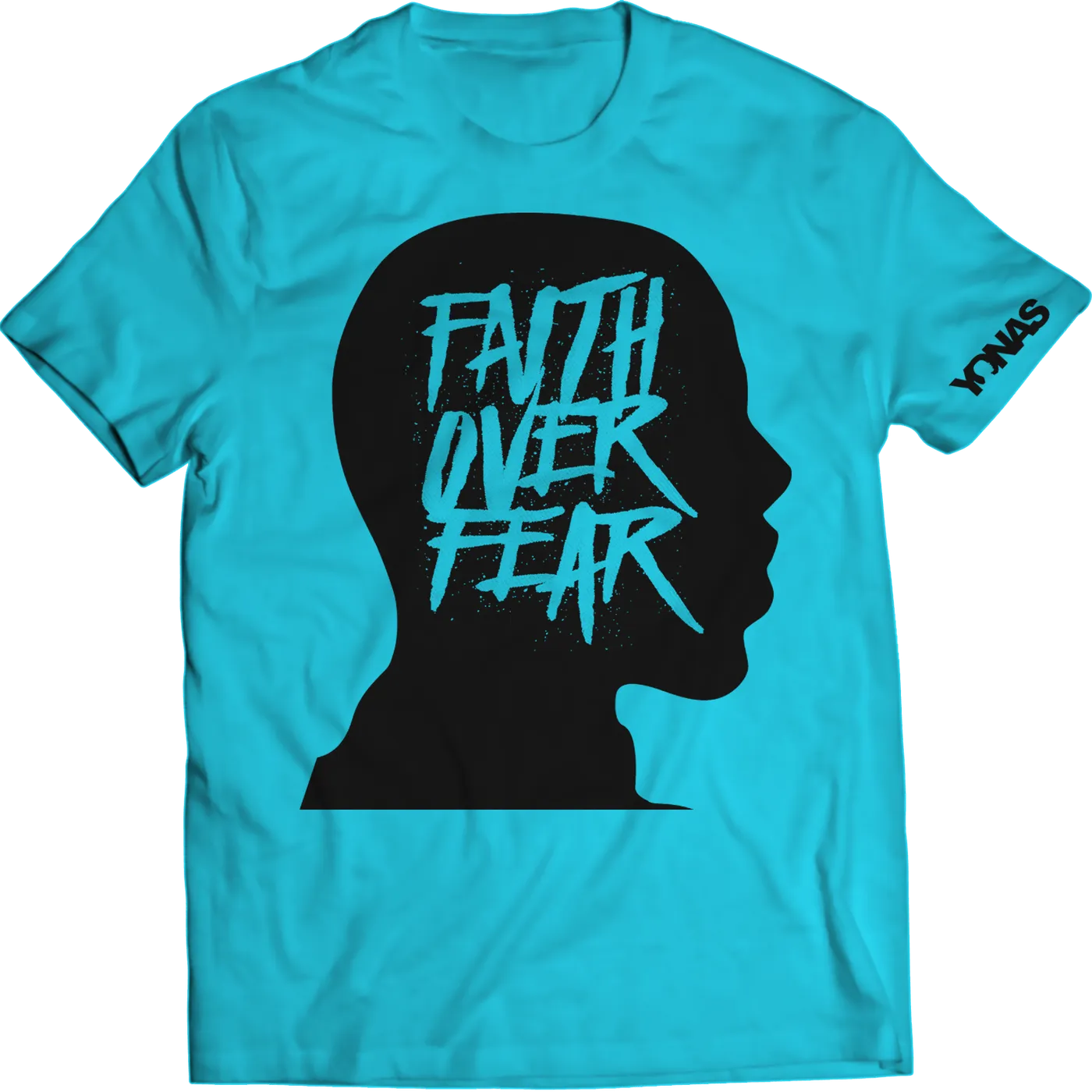 YONAS Faith Over Fear T-shirt (Blue)