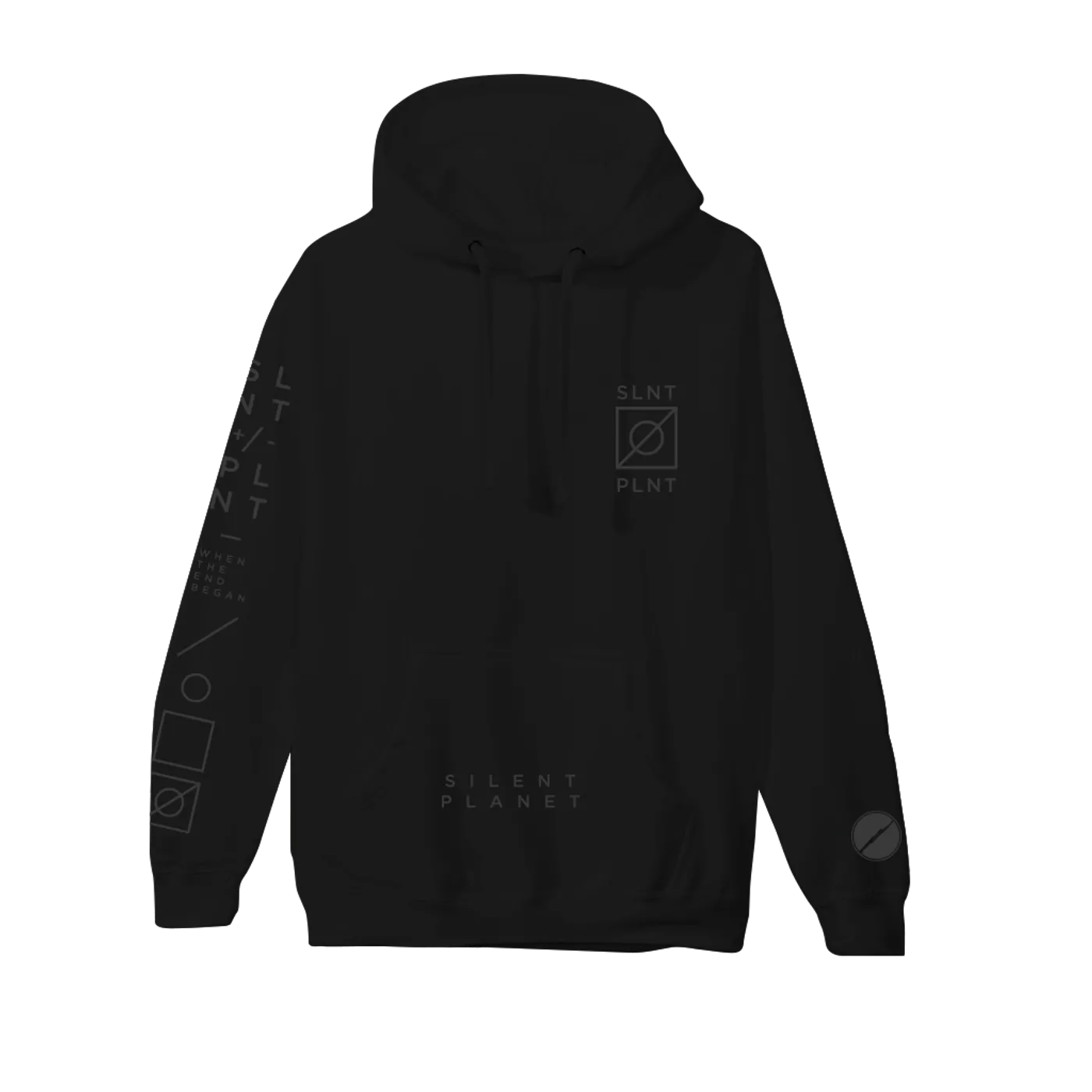 Silent Planet Black on Black Reflective Hoodie