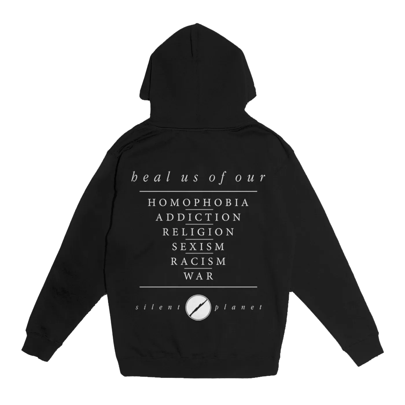 Silent Planet Heal Us Breast Print Hoodie - Black