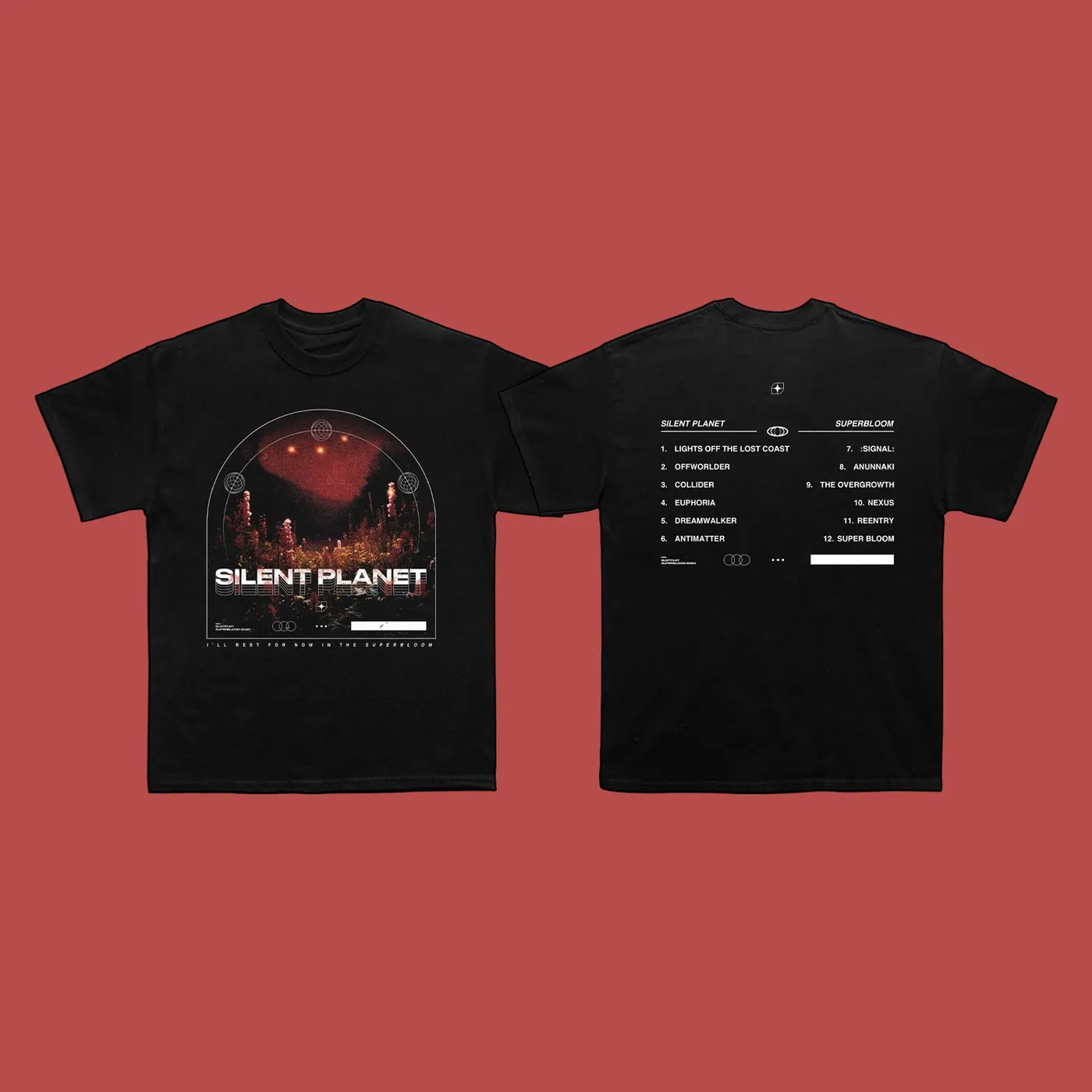 Silent Planet Superbloom Tracklist Tee