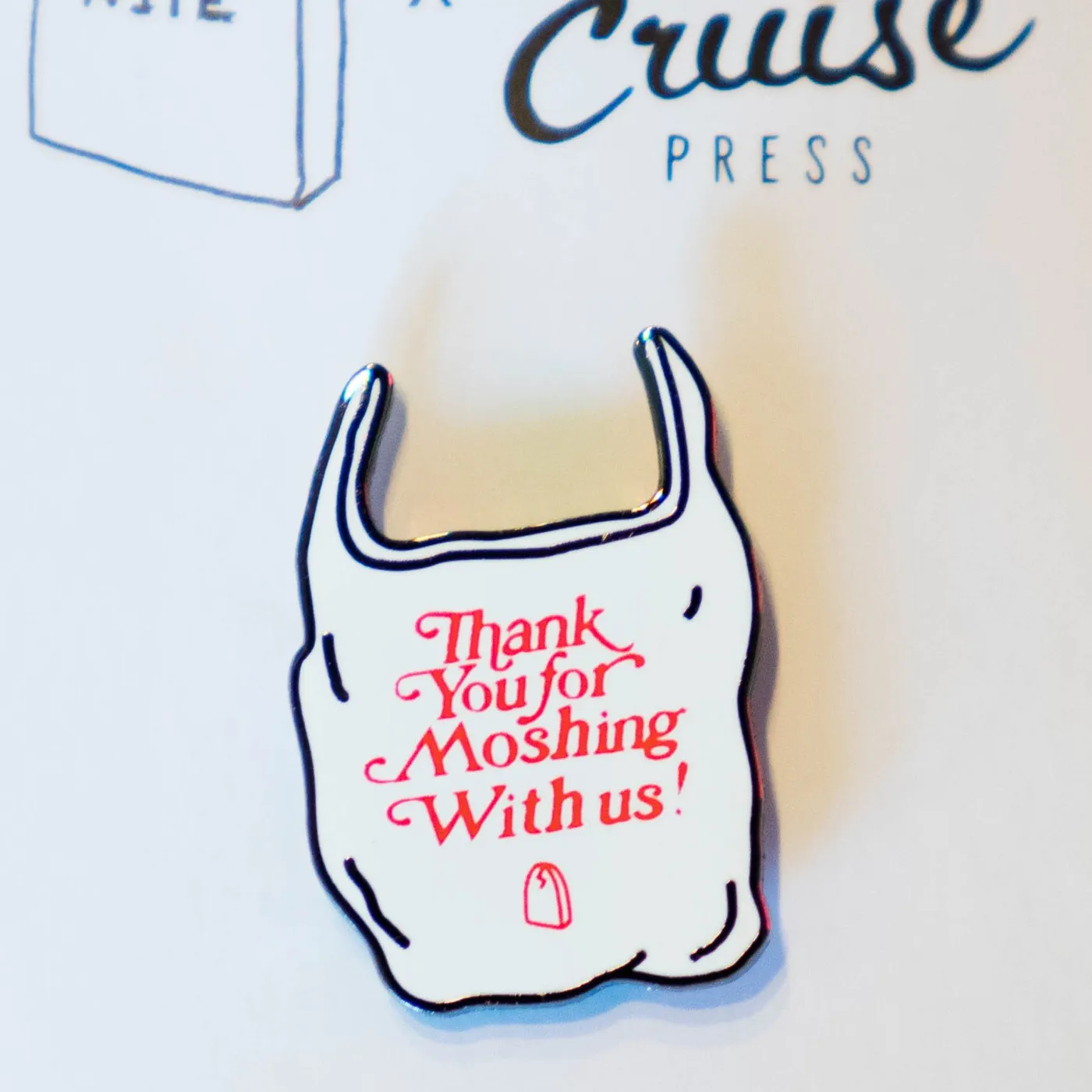 Emo Nite Thank You For Moshing Enamel Pin