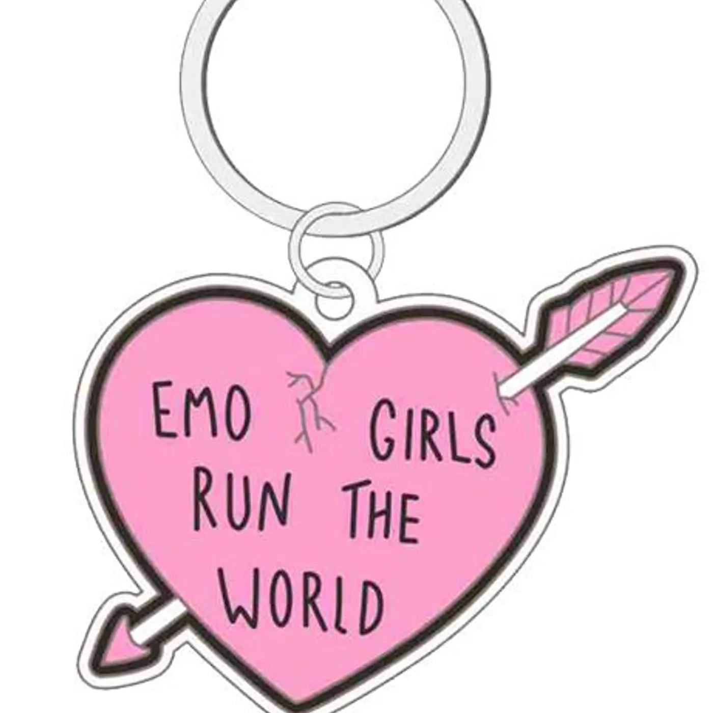 Emo Nite Emo Girls Run The World Keychain