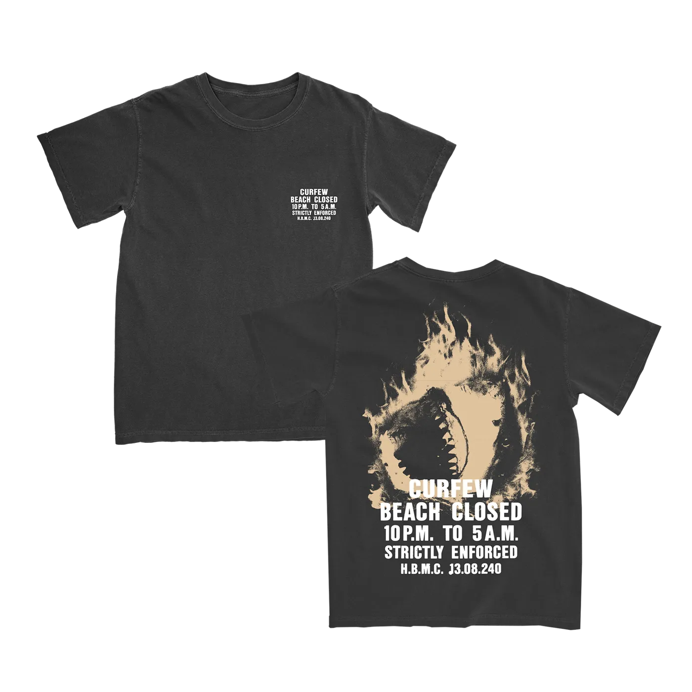 Yung Pinch Black Beach Curfew Tee