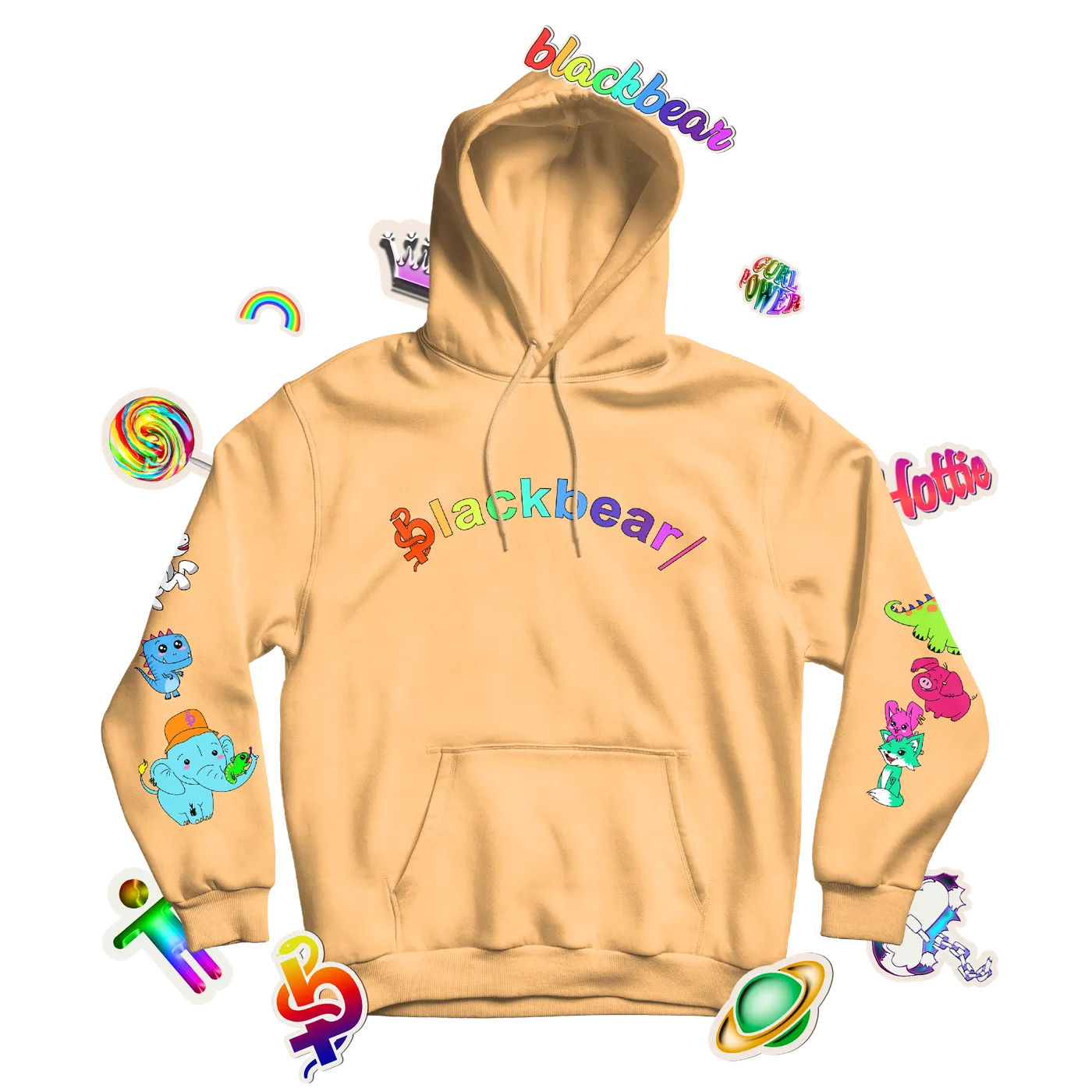 blackbear Anxiety Free Hoodie (Peach)