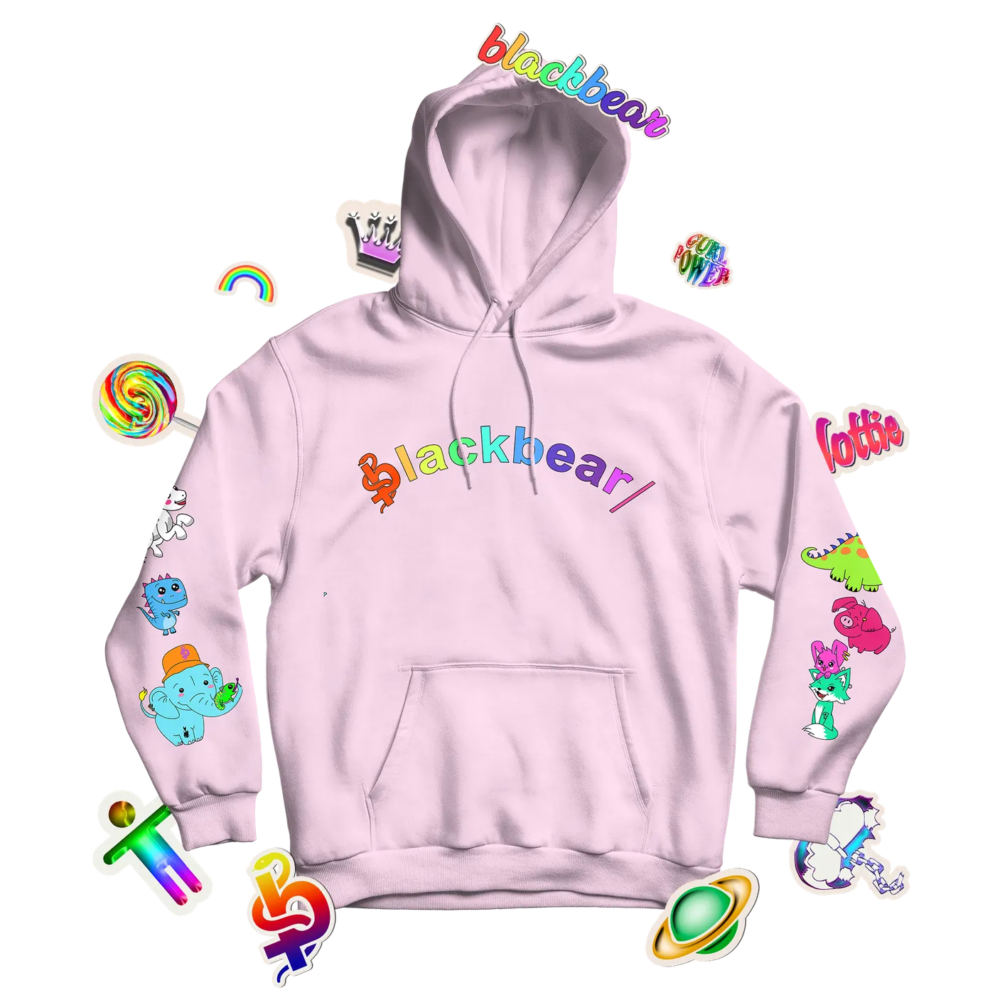 blackbear Anxiety Free Hoodie (Light Pink)