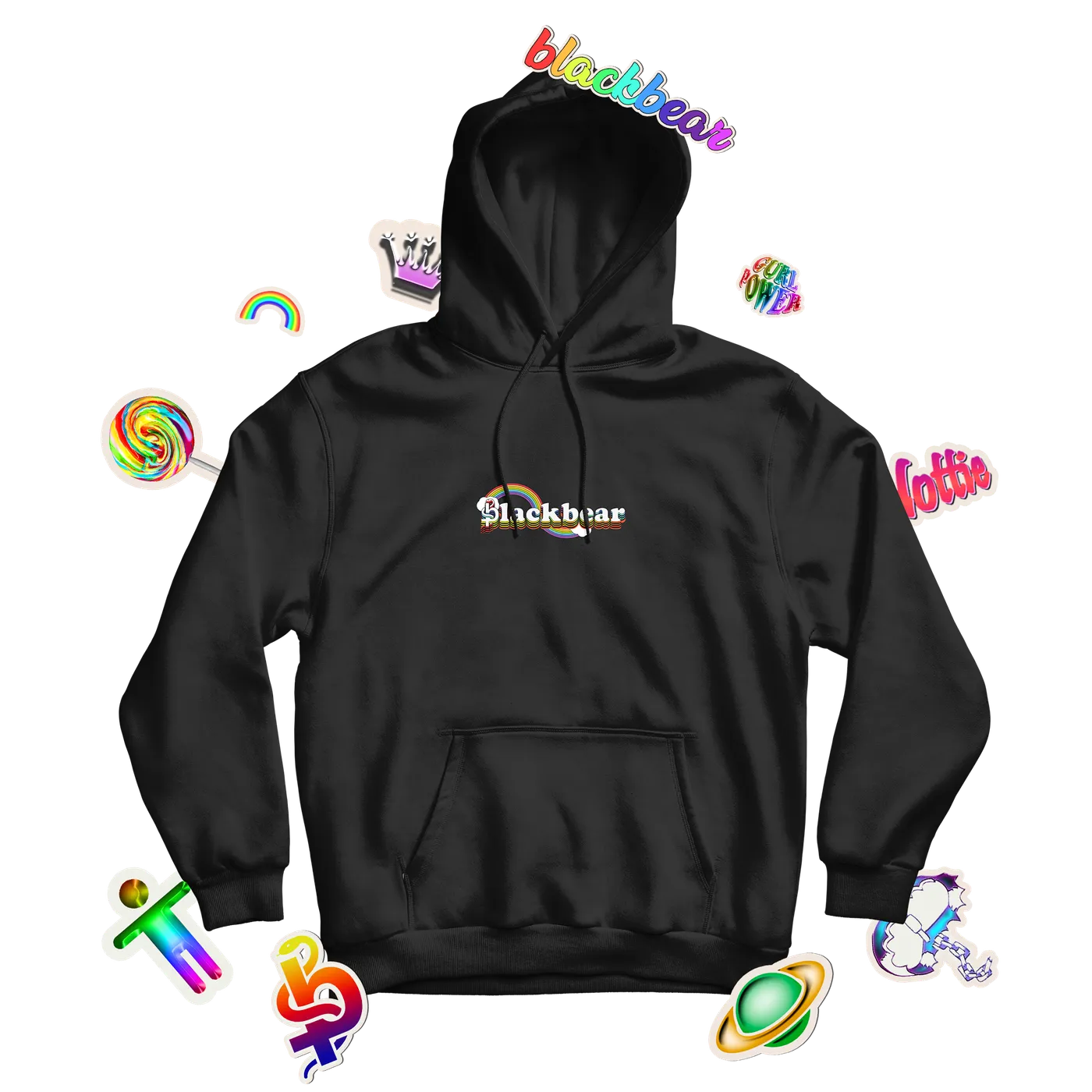 blackbear Rainbear Logo Hoodie (Black)