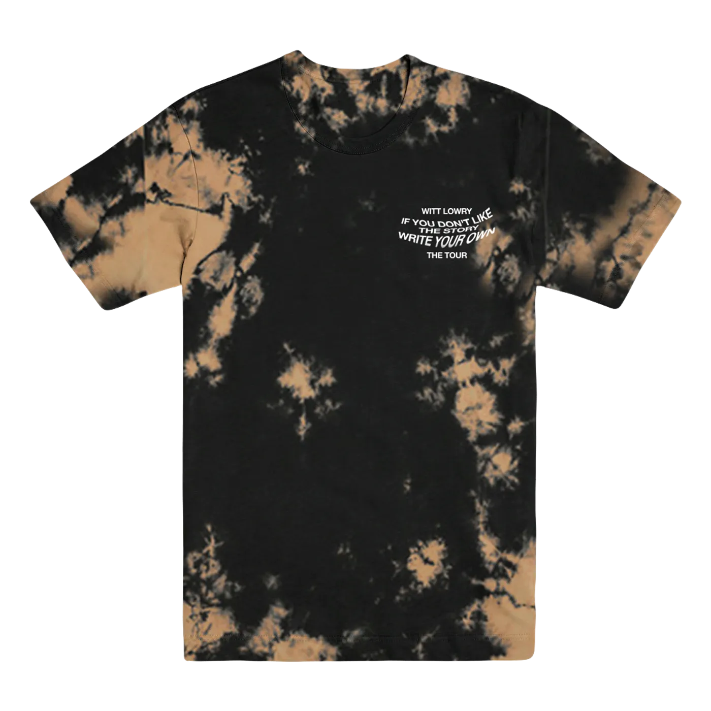 Witt Lowry Warped Black Bleach Dye Tour Tee