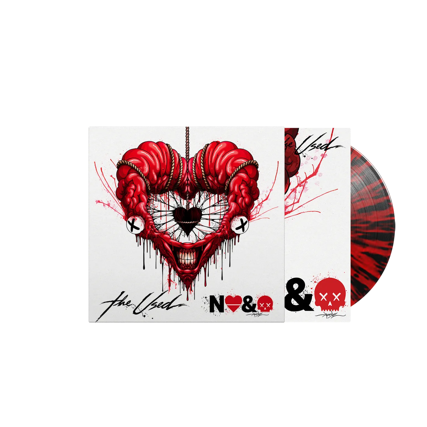 The Used - In Love and Death Blood Red w/ Black Splatter LP (Vinyl)