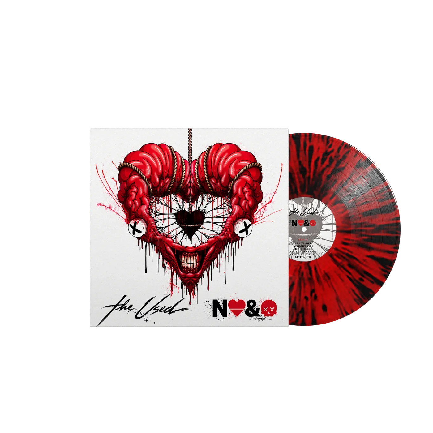 The Used - In Love and Death Blood Red w/ Black Splatter LP (Vinyl)