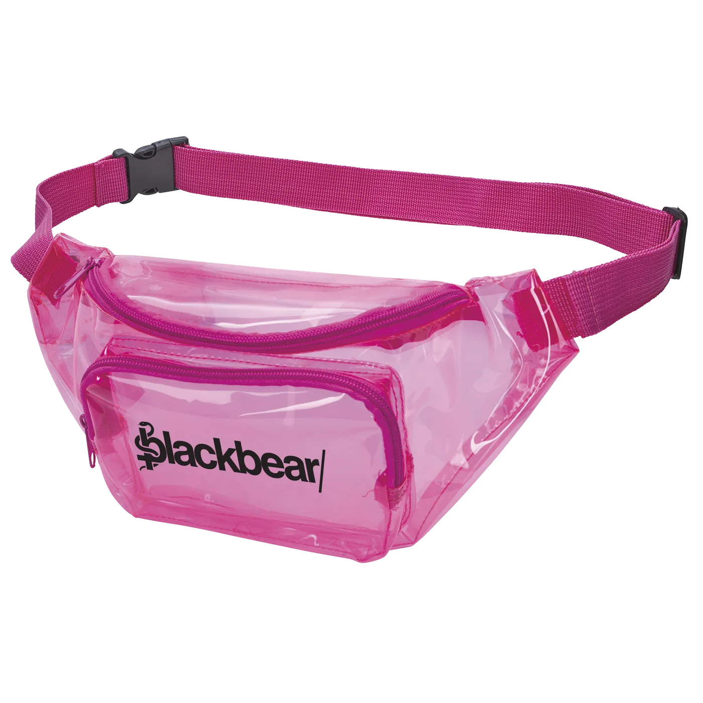 blackbear translucent pink fanny pack