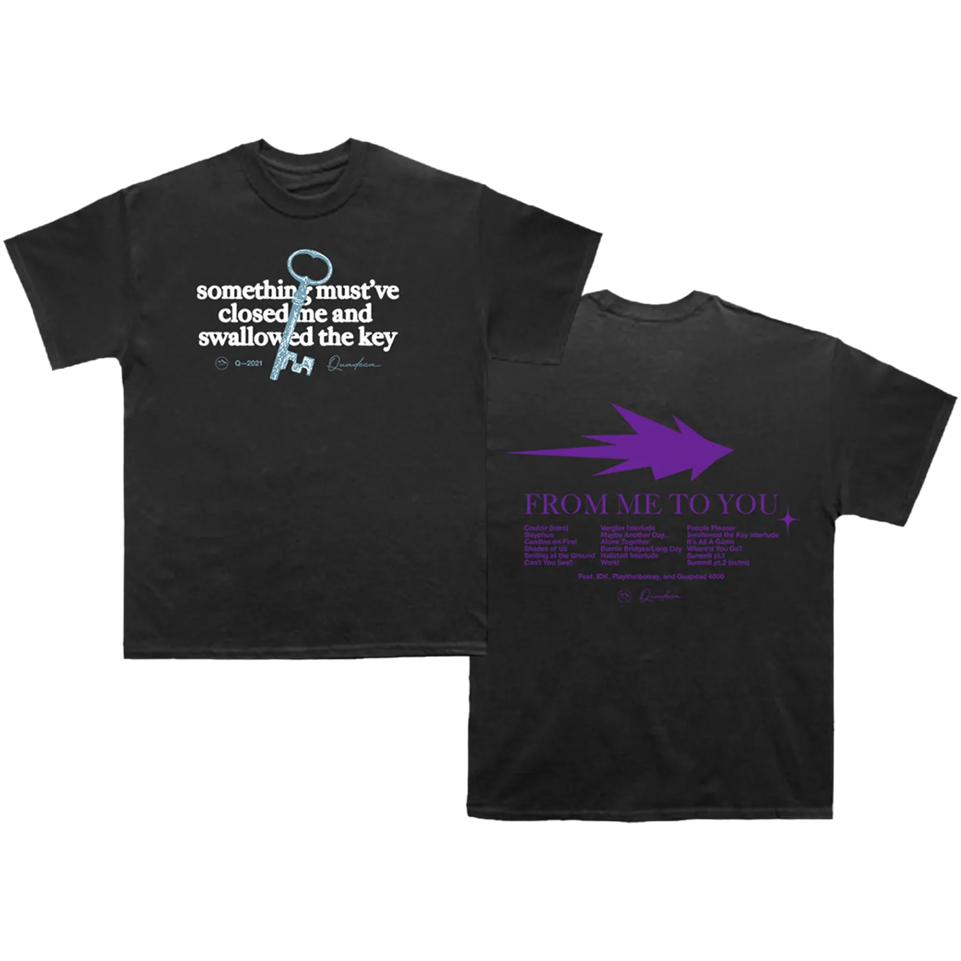 Quadeca Swallowed the Key Tee - Black