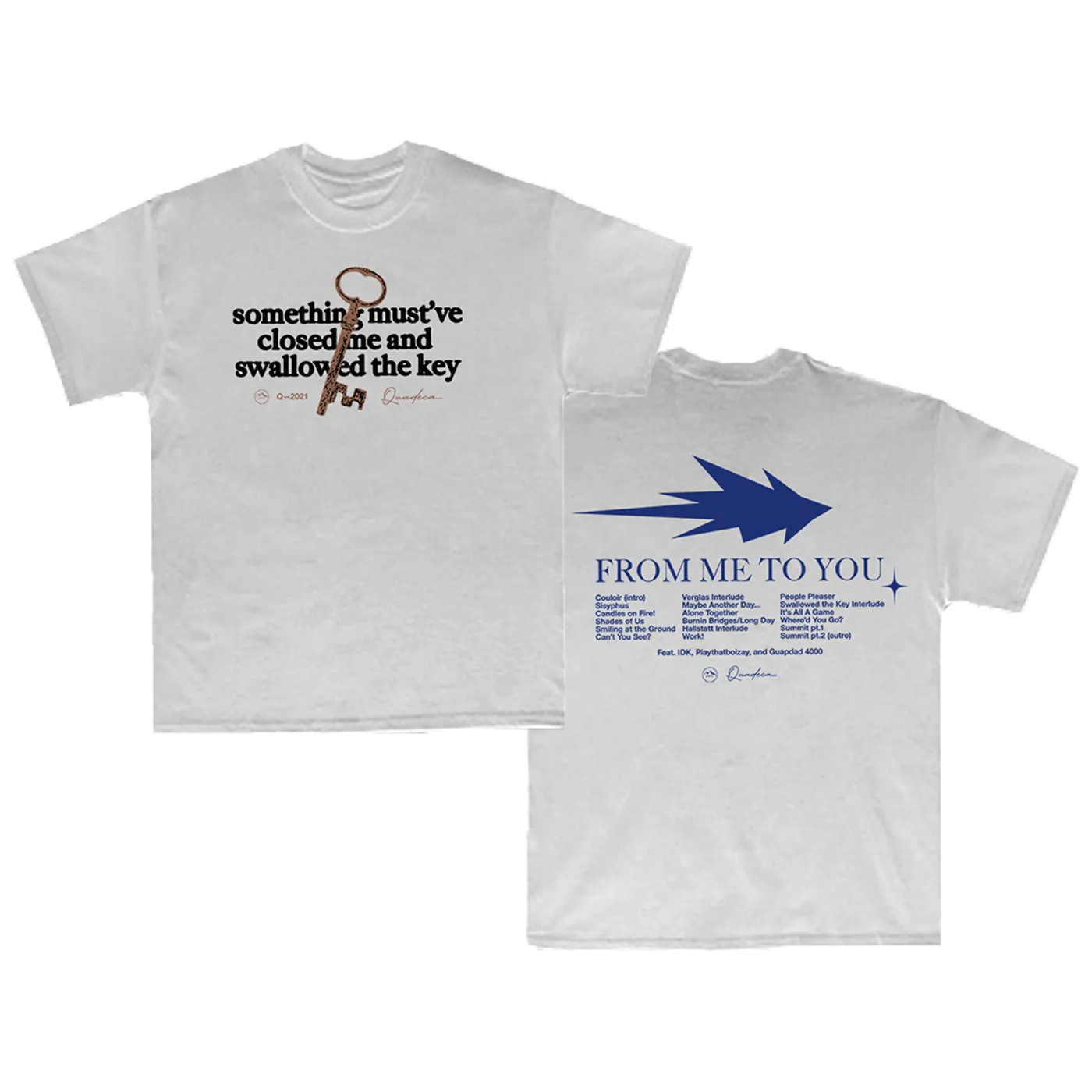 Quadeca Swallowed the Key Tee - White