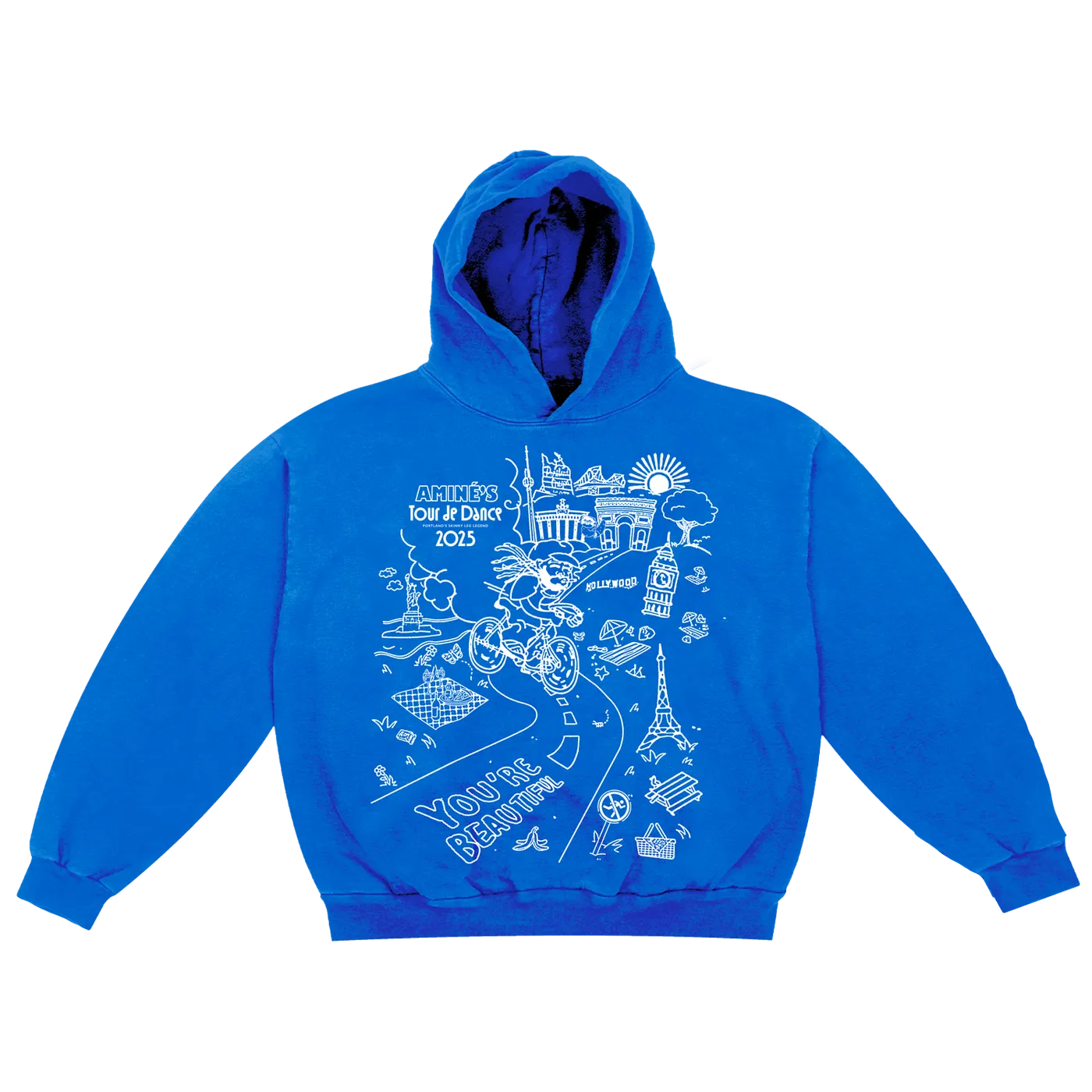 Aminé You're Beautiful Arc de Dance Tour Hoodie (Blue)