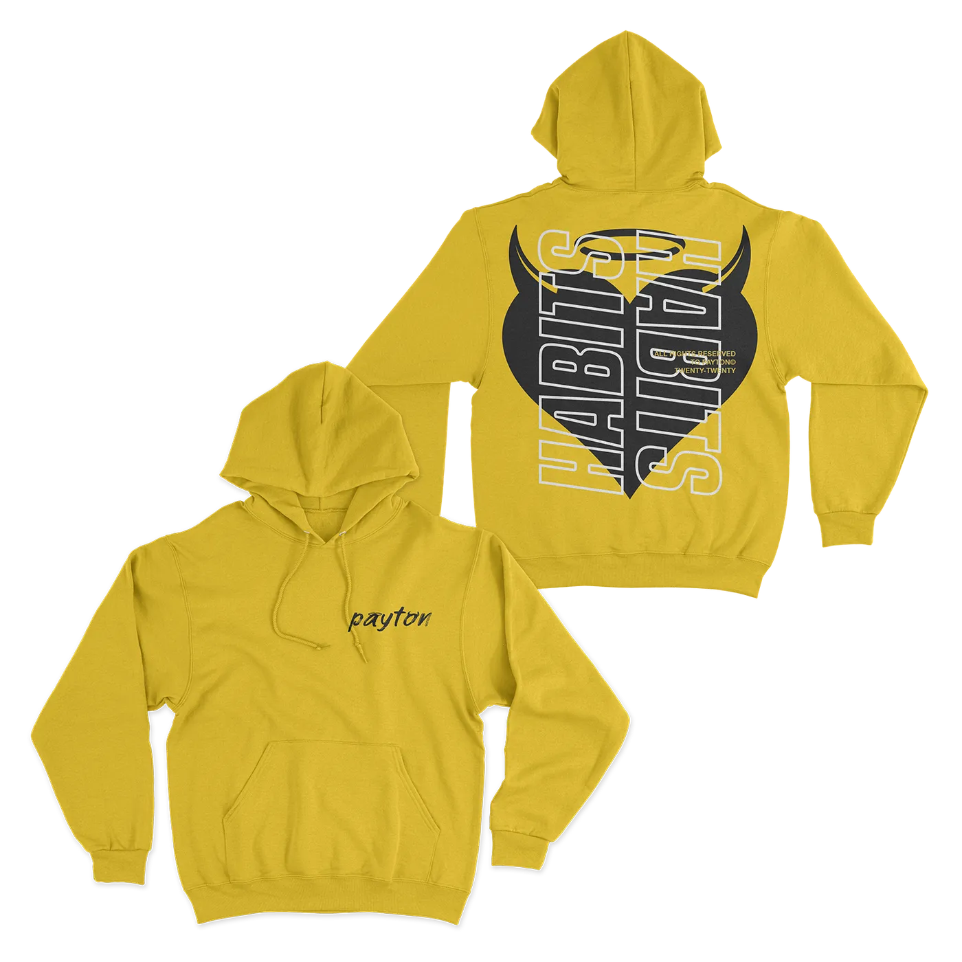 payton Habits Hoodie - Yellow