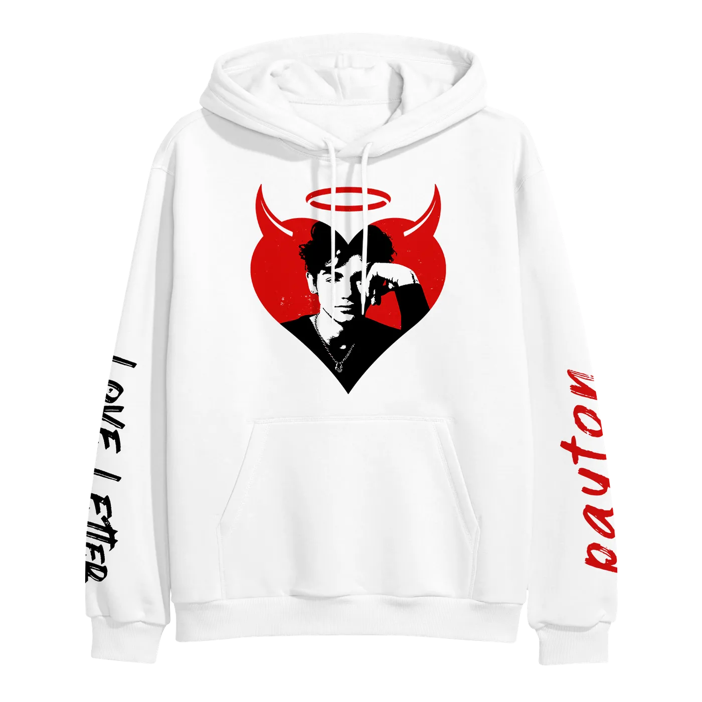 payton Heart Portrait Hoodie