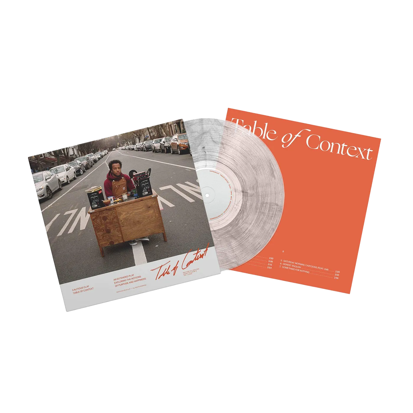 Cautious Clay Table of Context 12" Vinyl (Ultra Clear w/ Black Smoke Limited Edition)