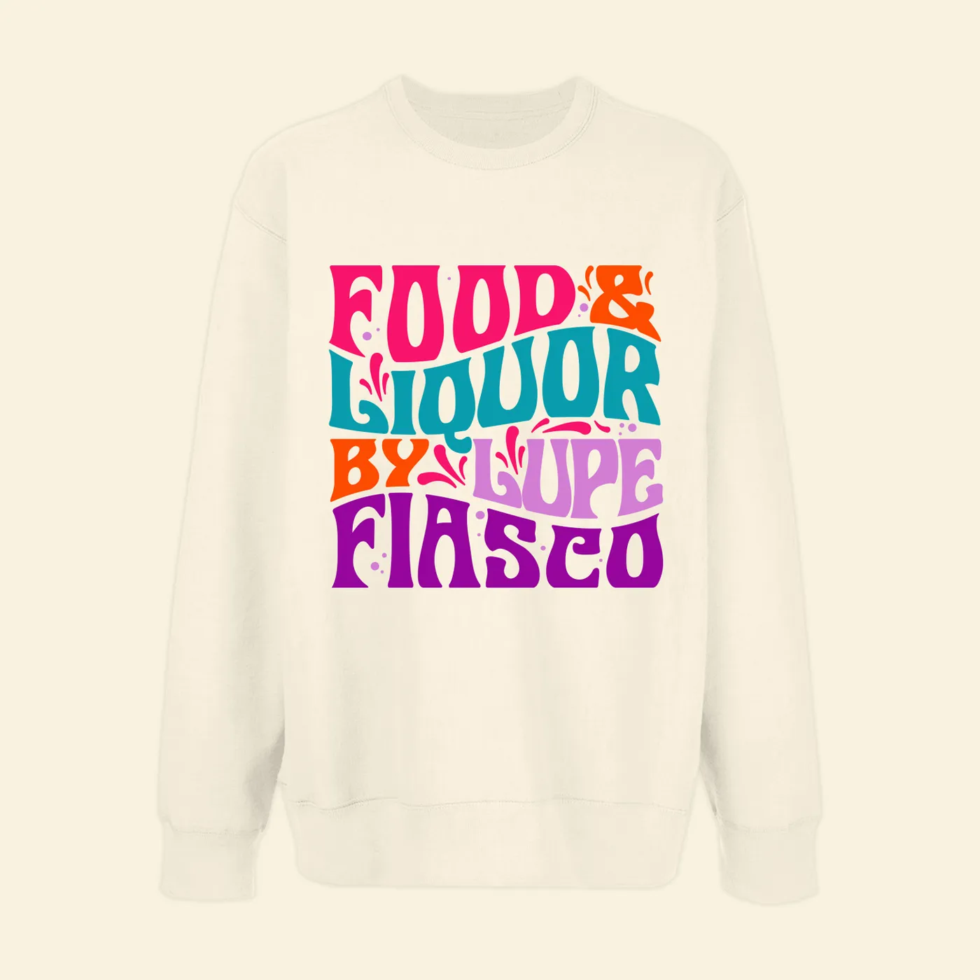 Lupe Fiasco's Food & Liquor 60’s Cream Crewneck