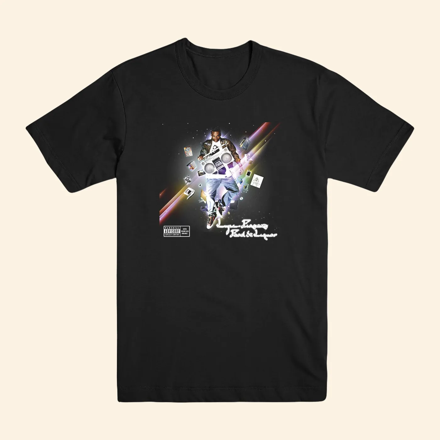 Lupe Fiasco Food & Liquor Black T-shirt