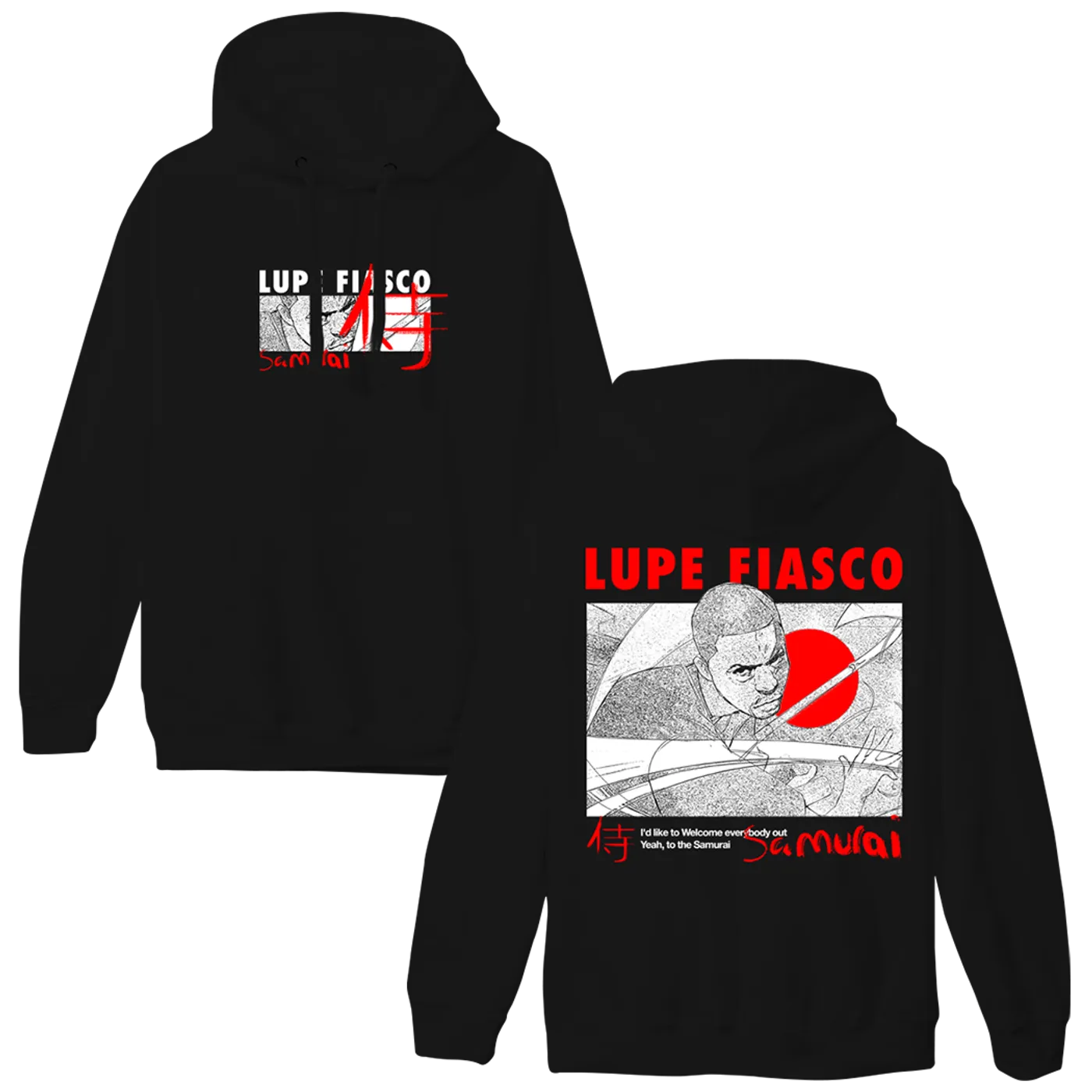 Lupe Fiasco Samurai Album Black Hoodie