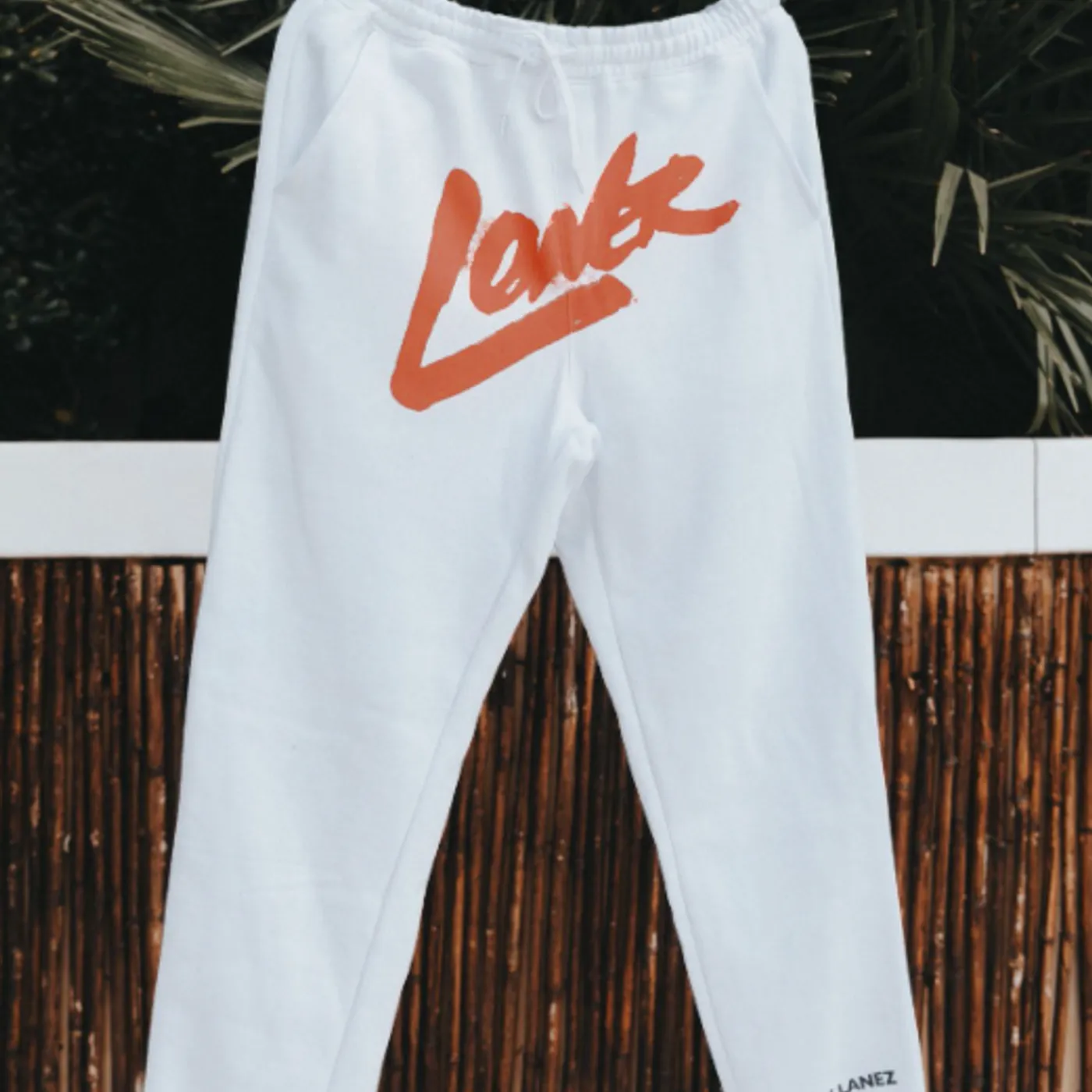 Tory Lanez Loner White Fleece Joggers