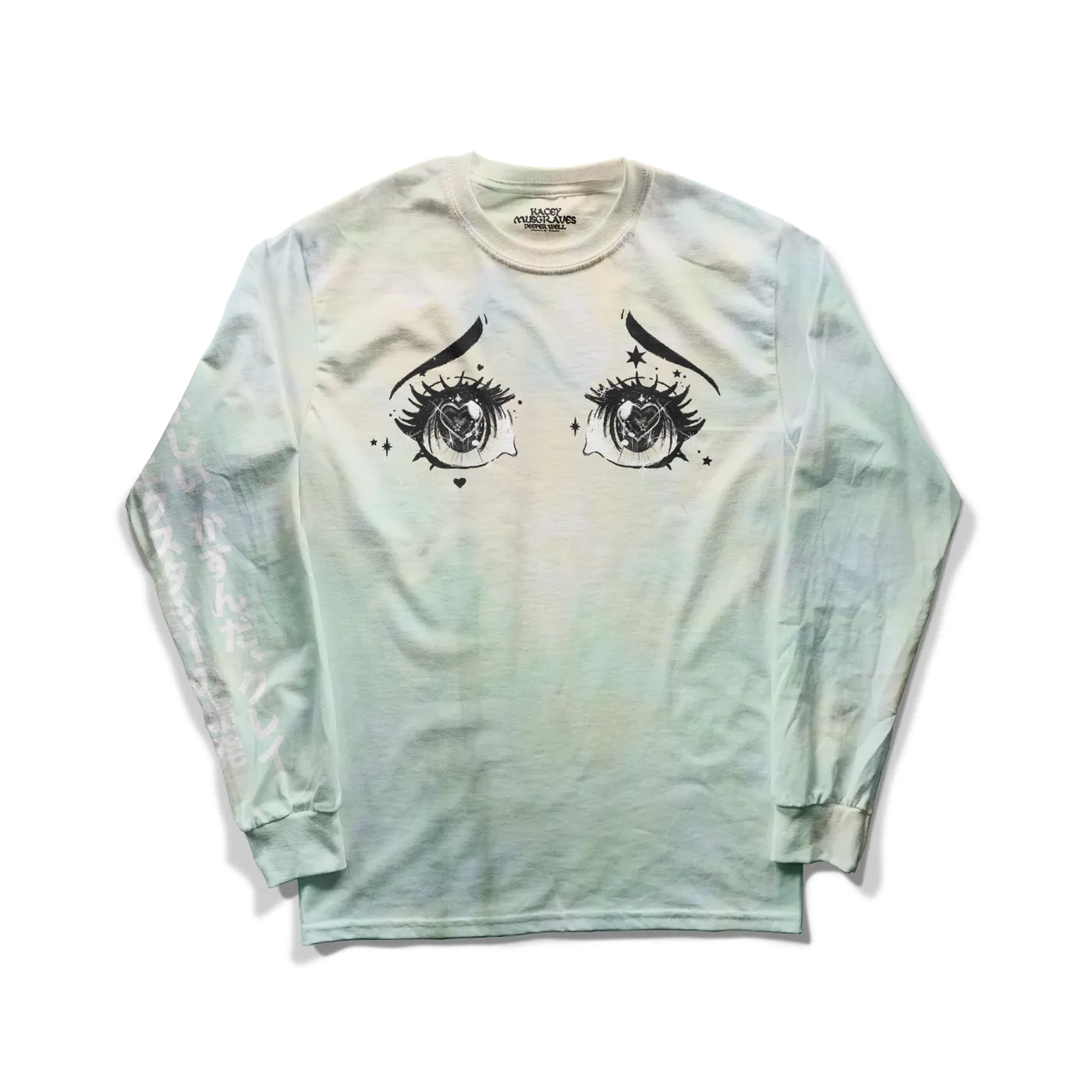 Kacey Musgraves Anime Eyes Long Sleeve Tie-Dye Tee
