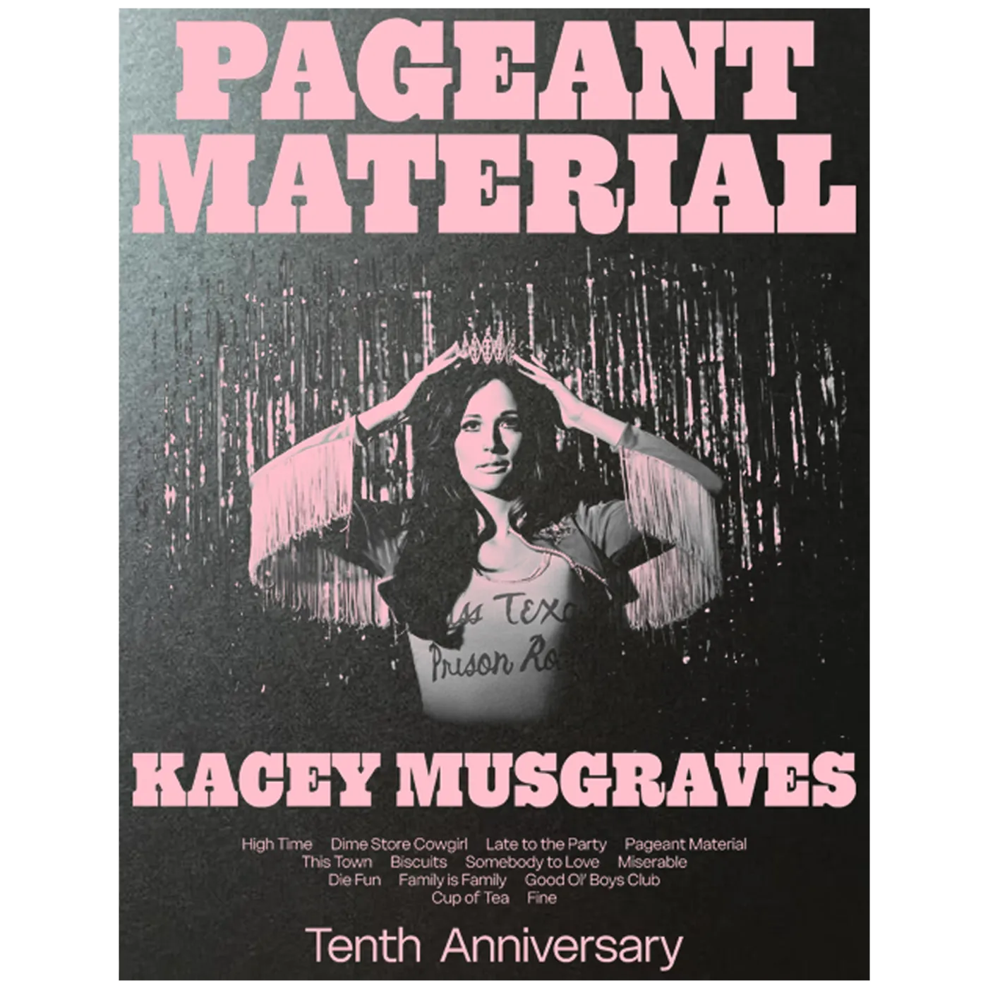 Kacey Musgraves Pageant Material 10th Anniversary Poster