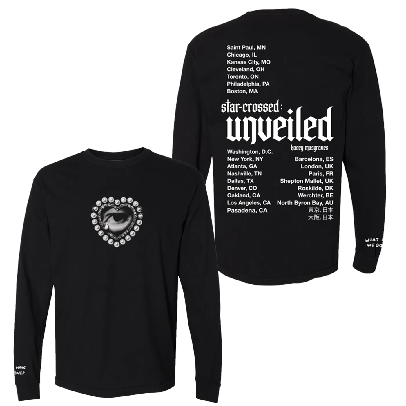 Kacey Musgraves Star-Crossed: Unveiled Black Tour Tee