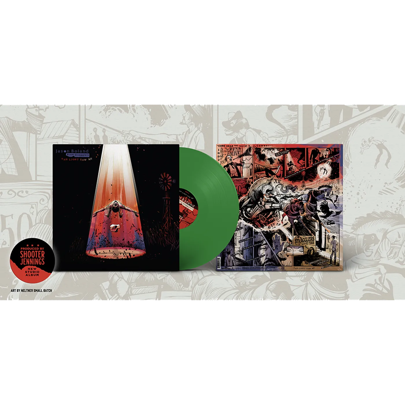 Jason Boland & The Stragglers The Light Saw Me - Glow In The Dark LP (Vinyl)