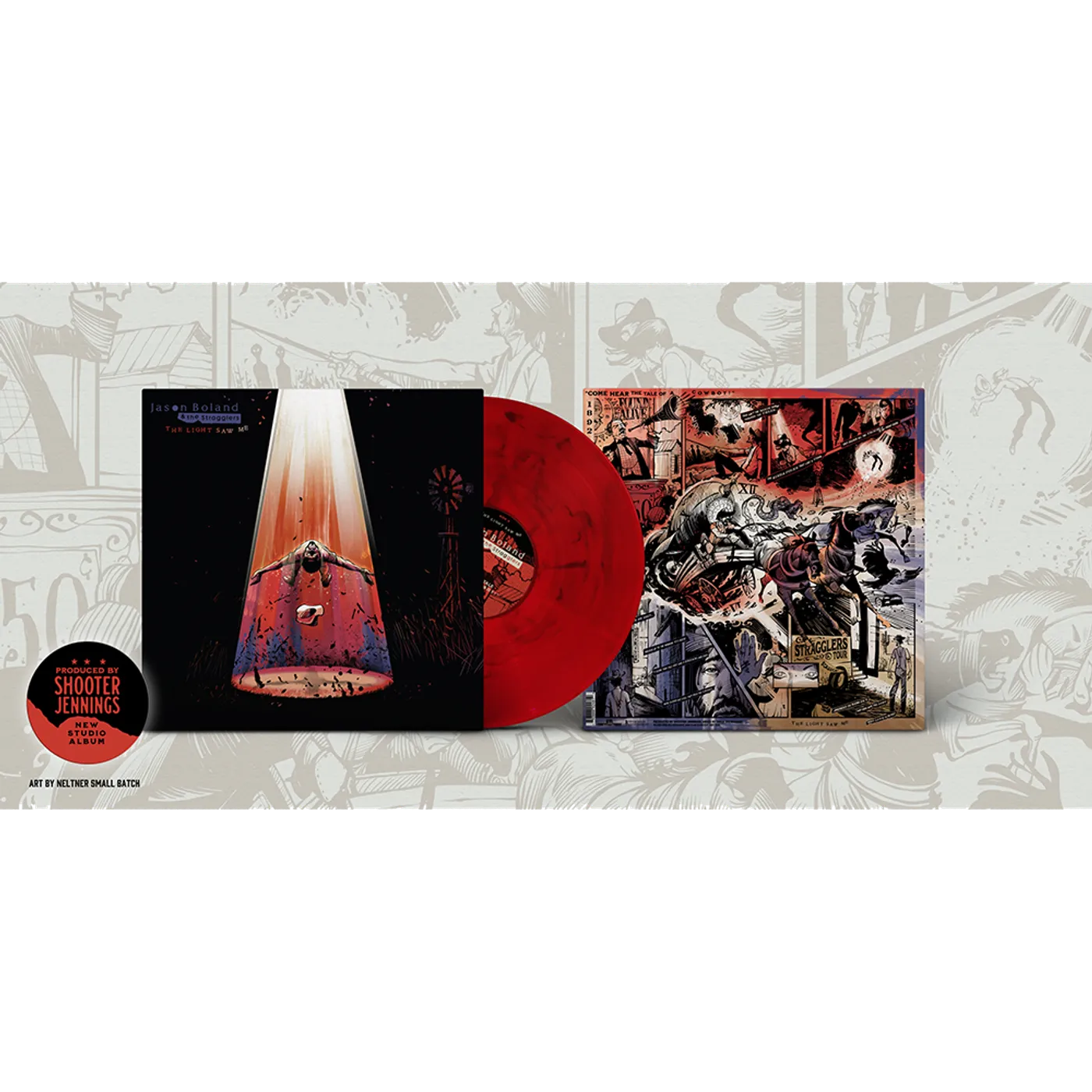 Jason Boland & The Stragglers The Light Saw Me - Red Smoke LP (Vinyl)