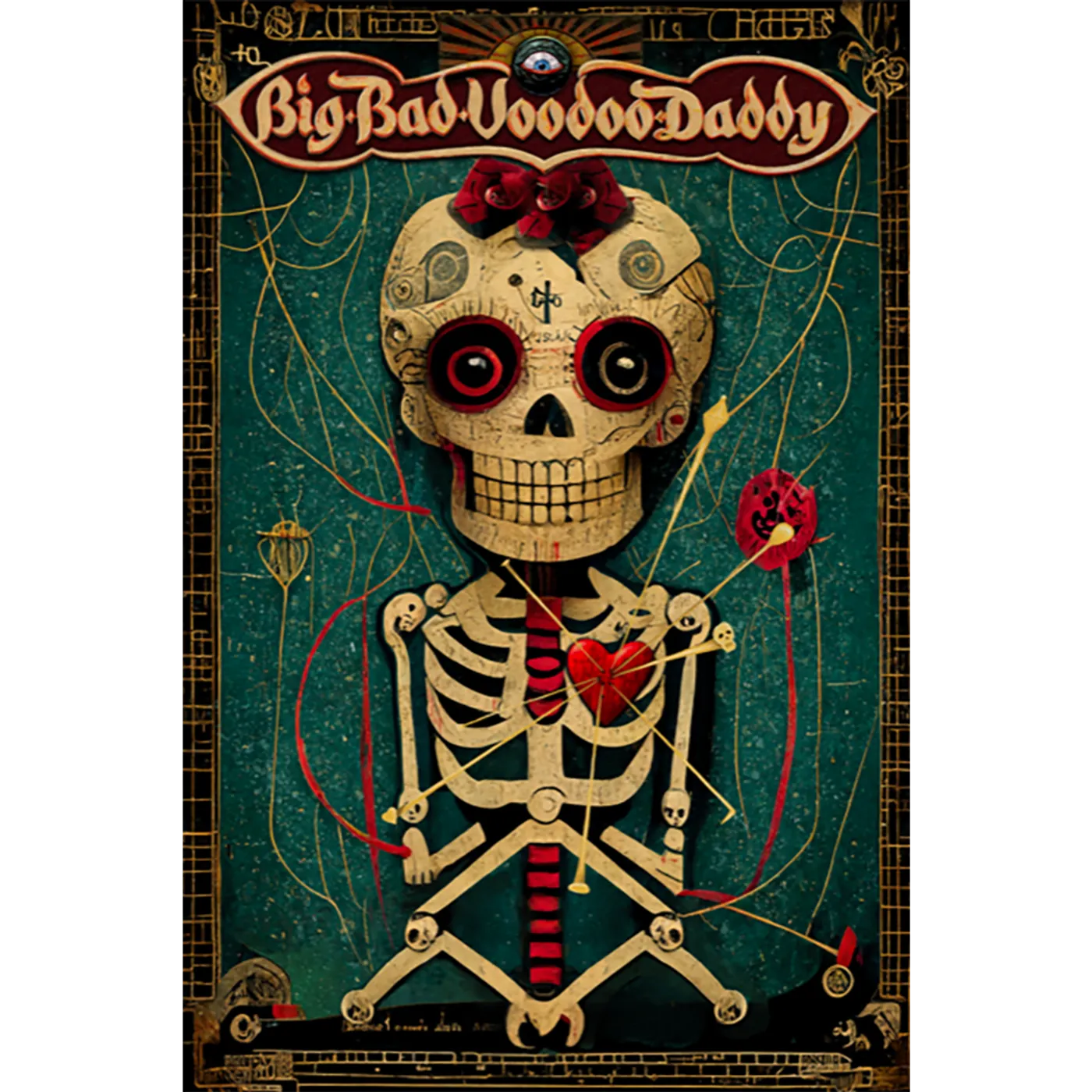 Big Bad Voodoo Daddy Skeleton Poster