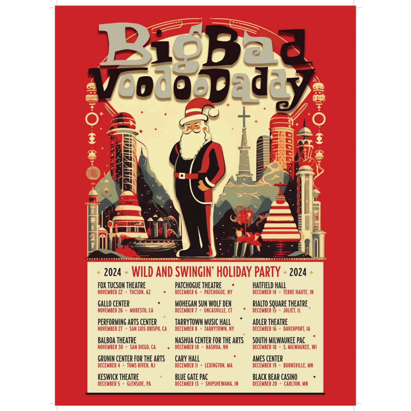 Big Bad Voodoo Daddy Holiday Poster