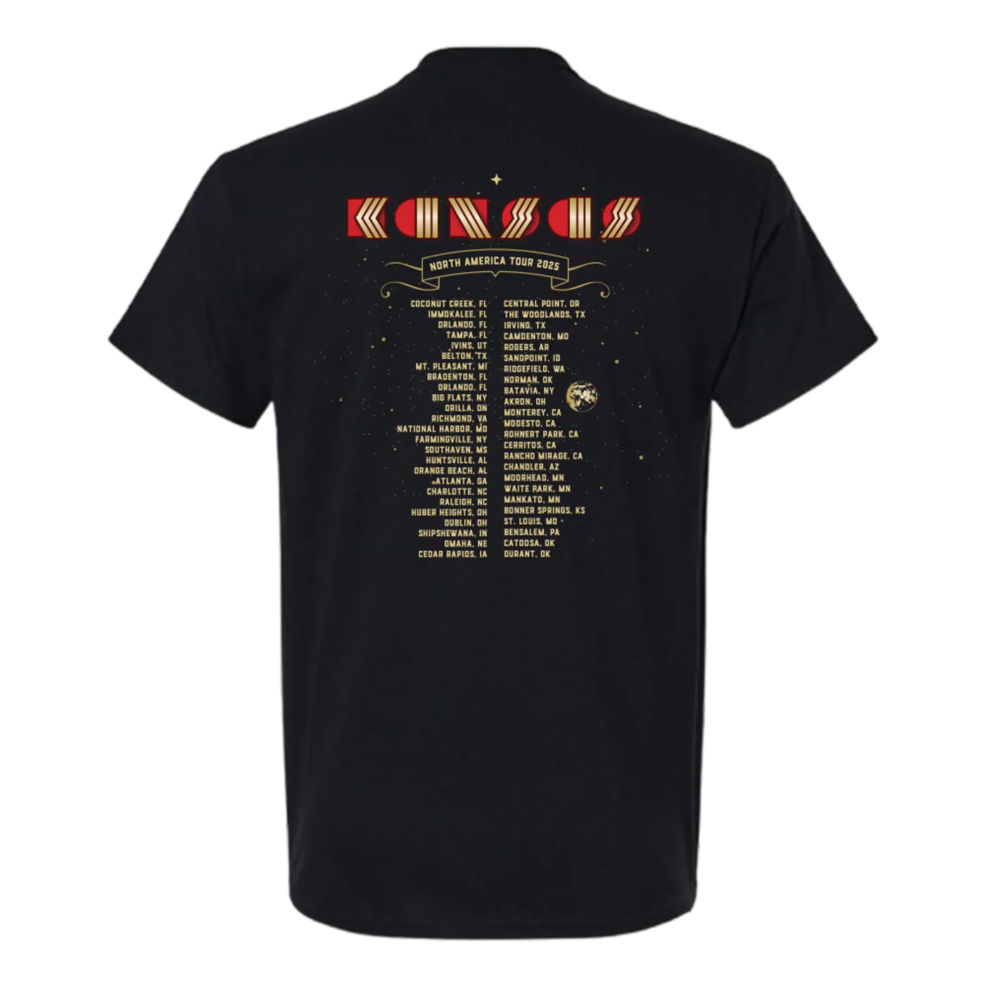 2025 Kansas Is A Band Tour T-Shirt