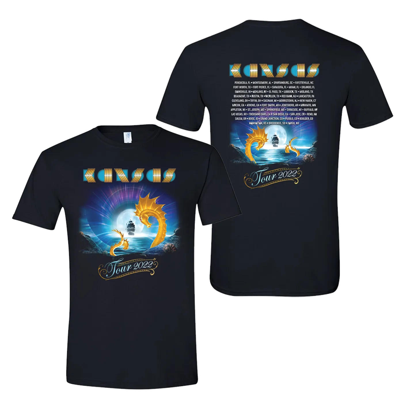 Kansas 2022 Another Fork In The Road Tour T-Shirt