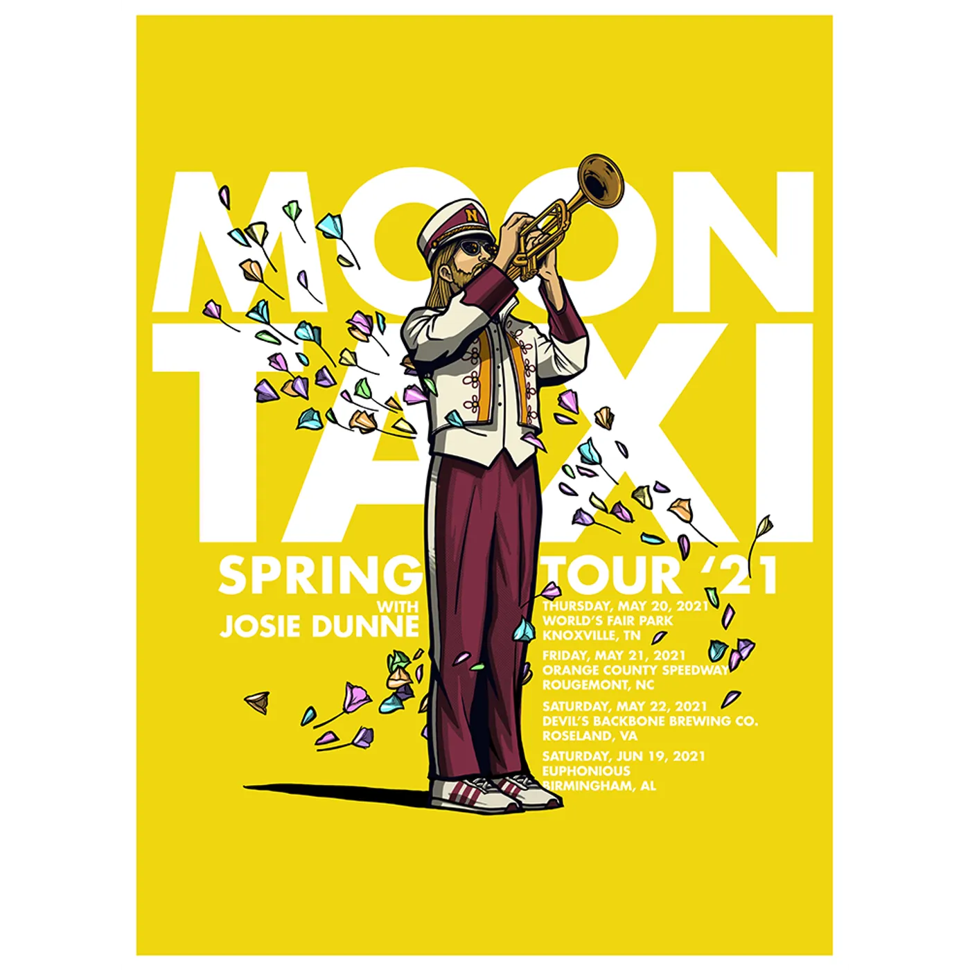 Moon Taxi 2021 SPRING TOUR POSTER