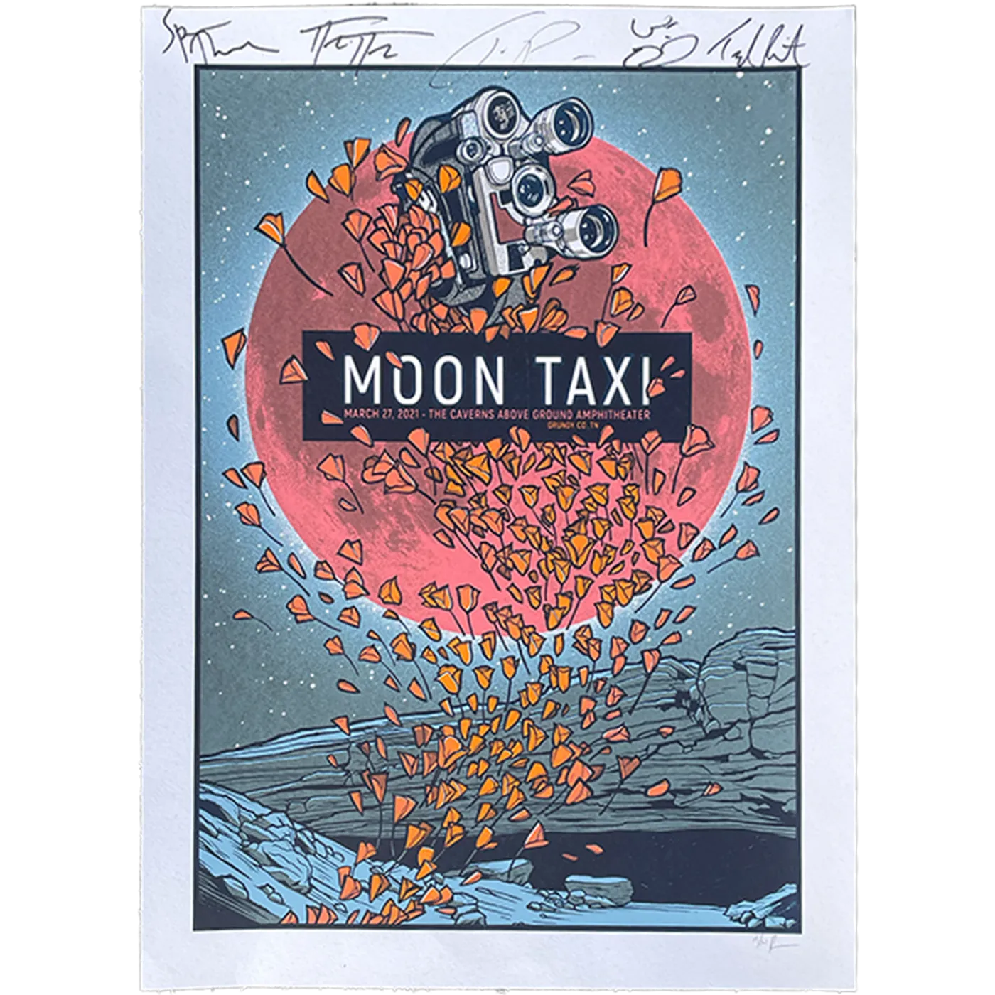 Moon Taxi 2021 CAVERNS POSTER