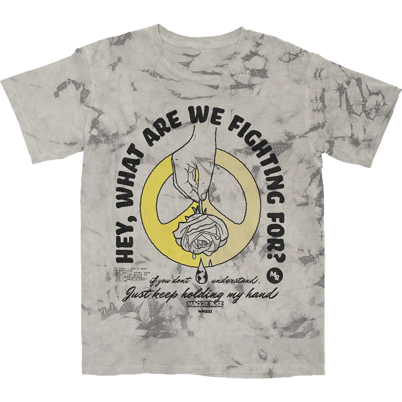 Maggie Rose WHAT ARE WE FIGHTING FOR ACID WASH TEE