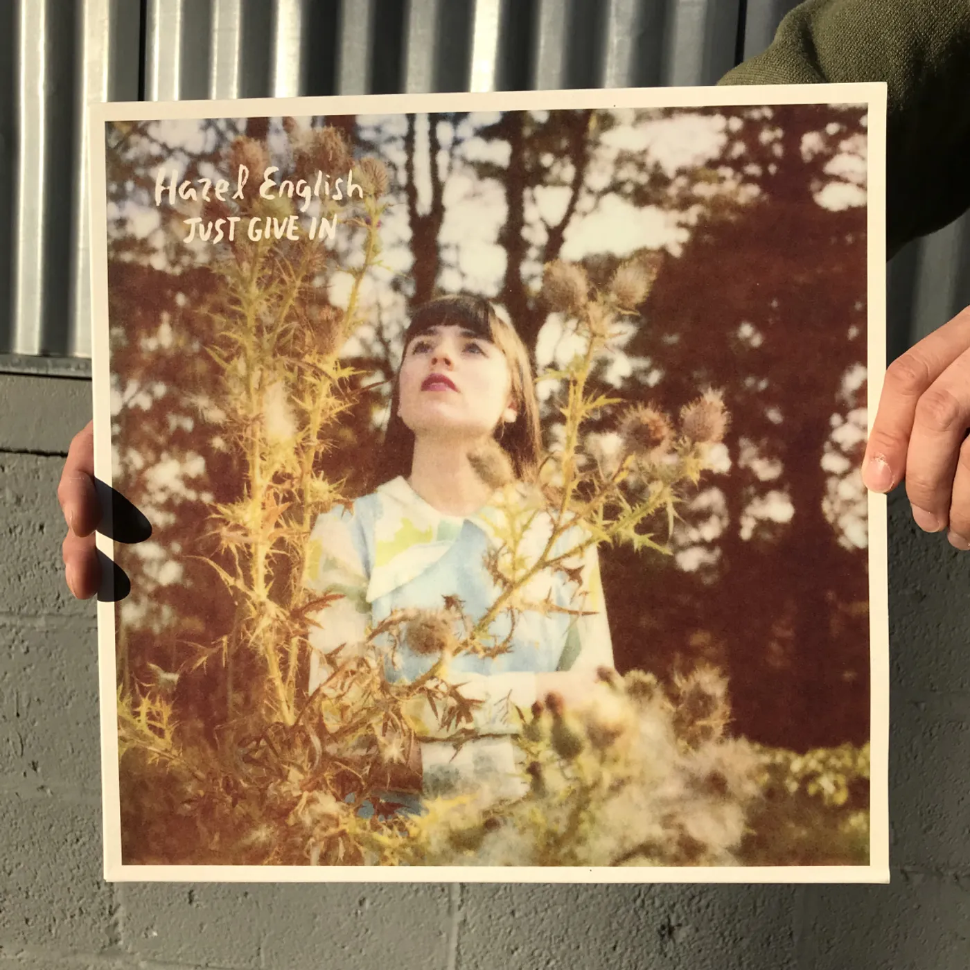 Hazel English Just Give In/Never Going Home LP Jacket