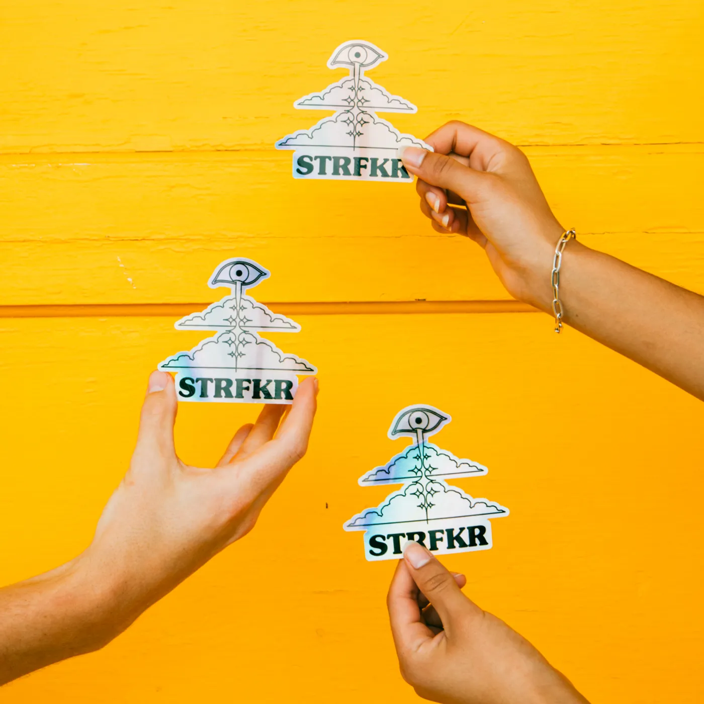 STRFKR Crying Cloud Holographic Sticker (Die-Cut)