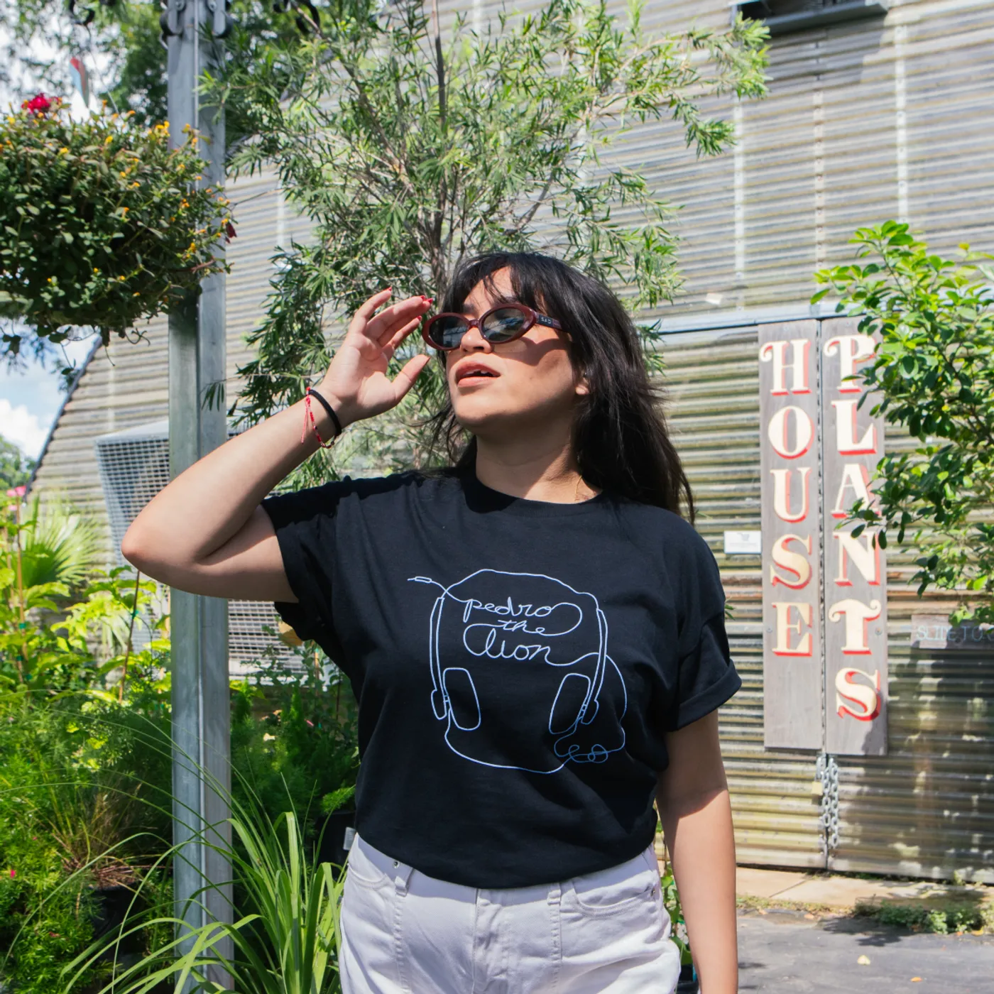 Pedro The Lion Headphones T-Shirt