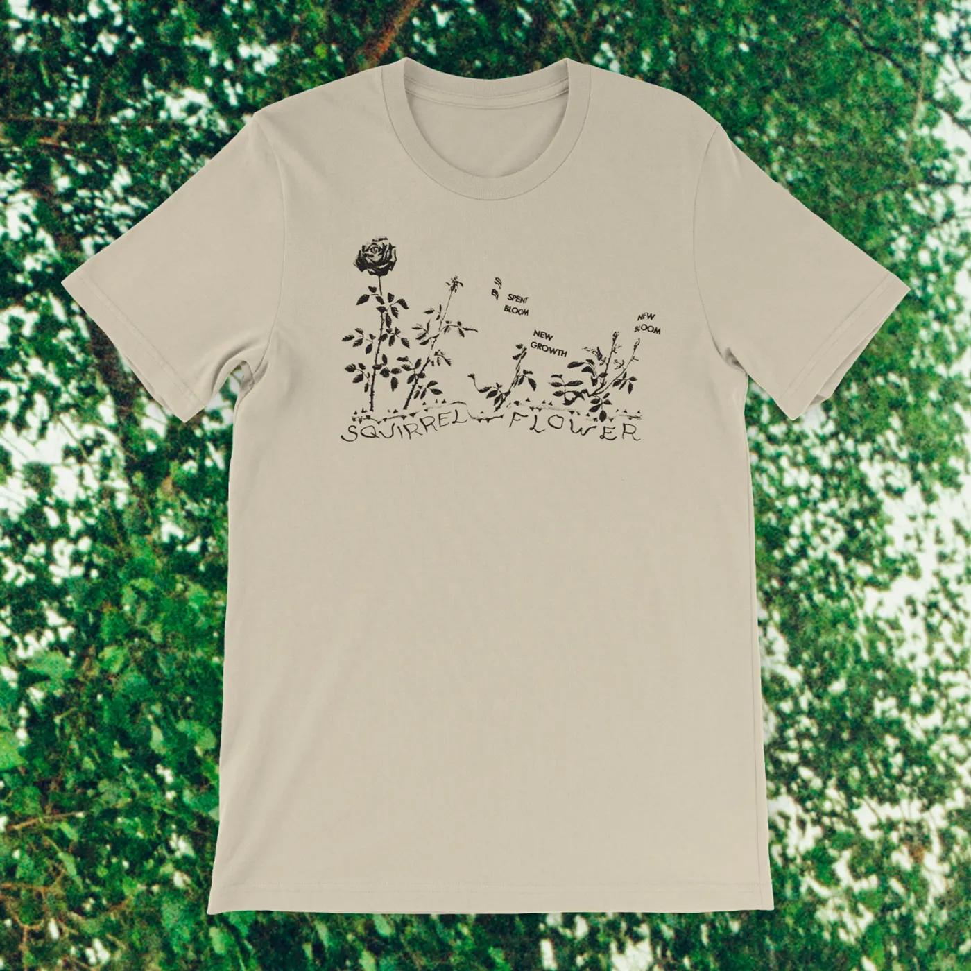 Squirrel Flower New Bloom T-Shirt