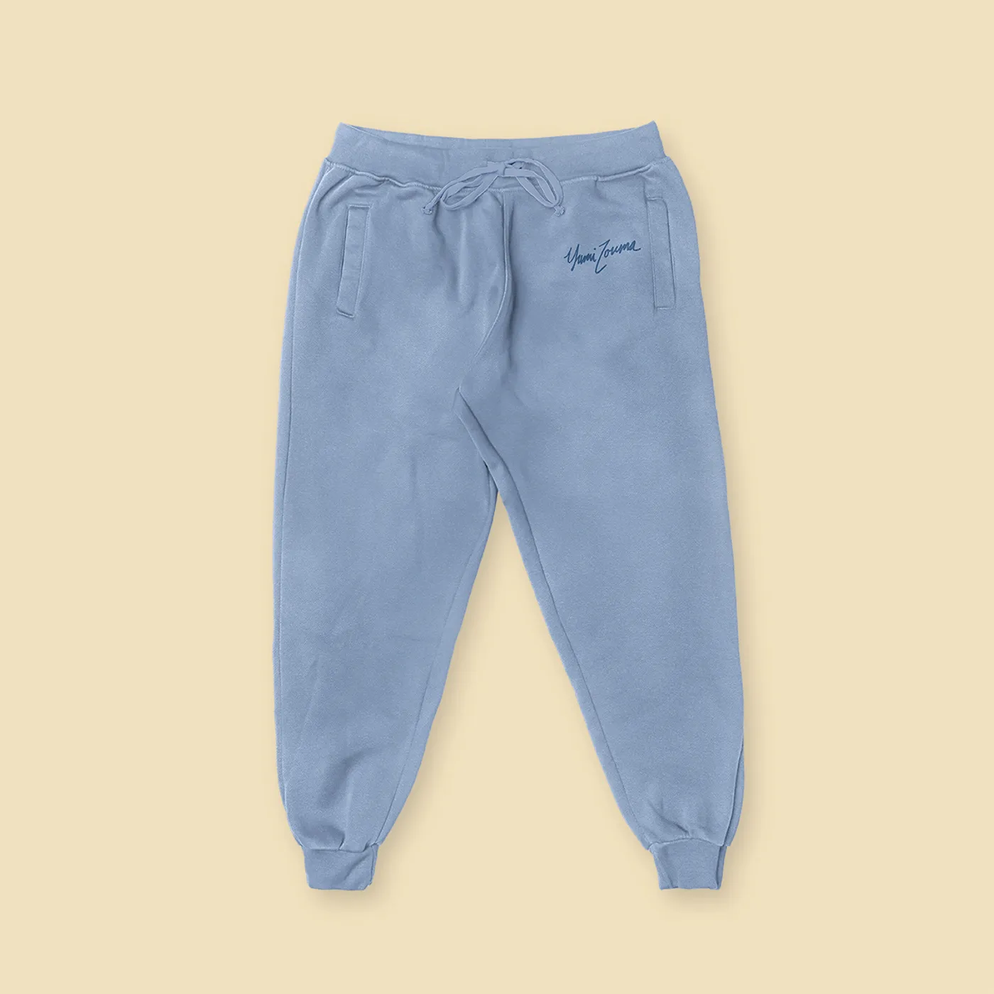 Yumi Zouma Embroidered Logo Fleece Pants