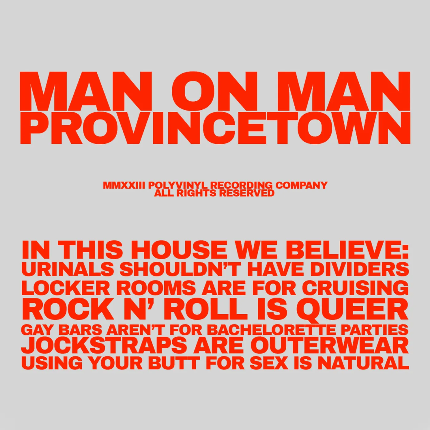 MAN ON MAN M.O.M.’s House T-Shirt (White)