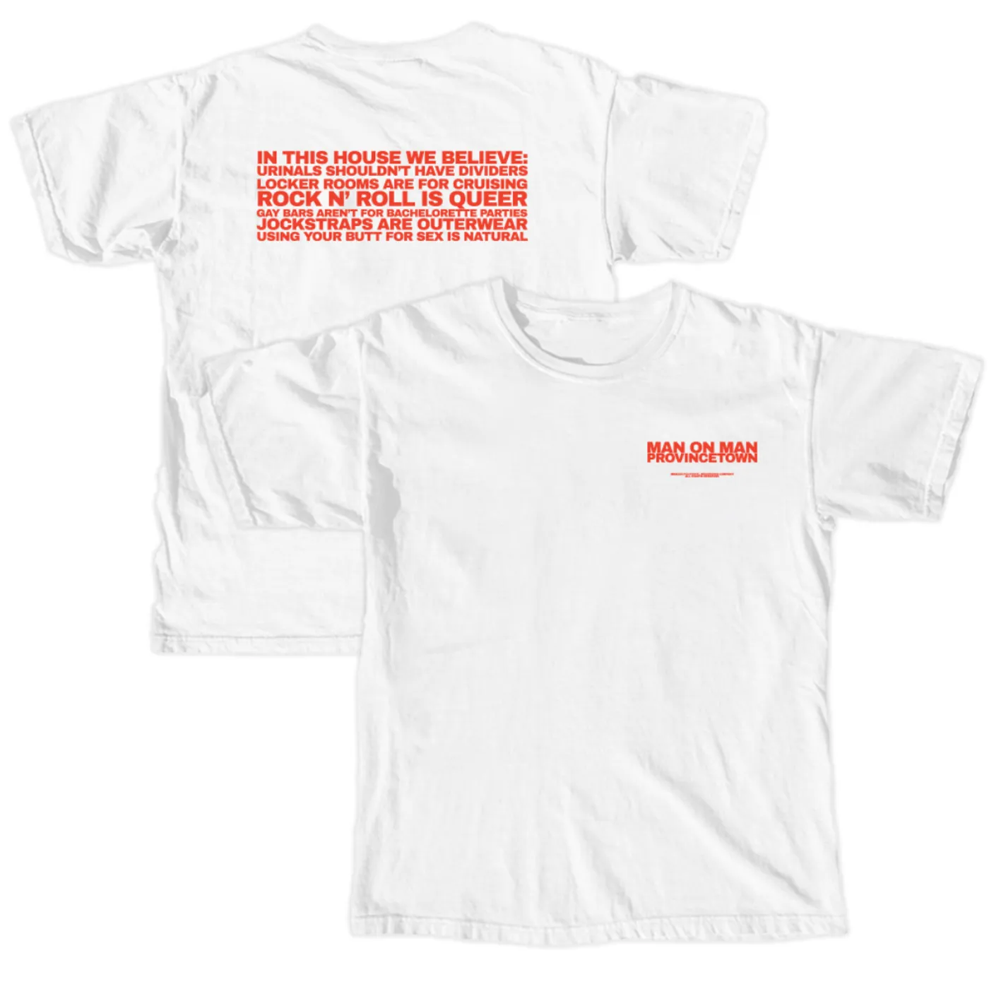 MAN ON MAN M.O.M.’s House T-Shirt (White)