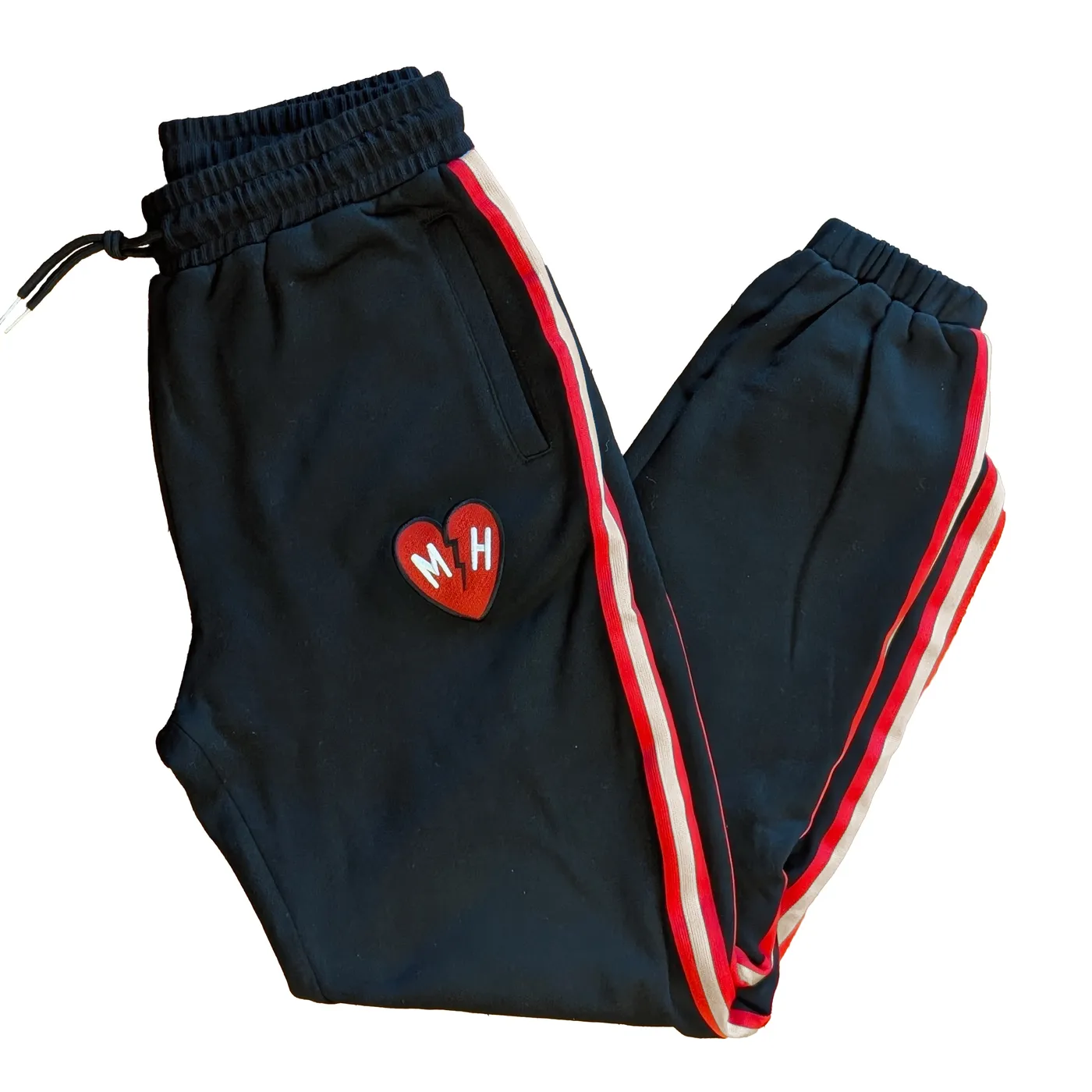 Mayer Hawthorne MH Side-Stripe Appliqué Joggers