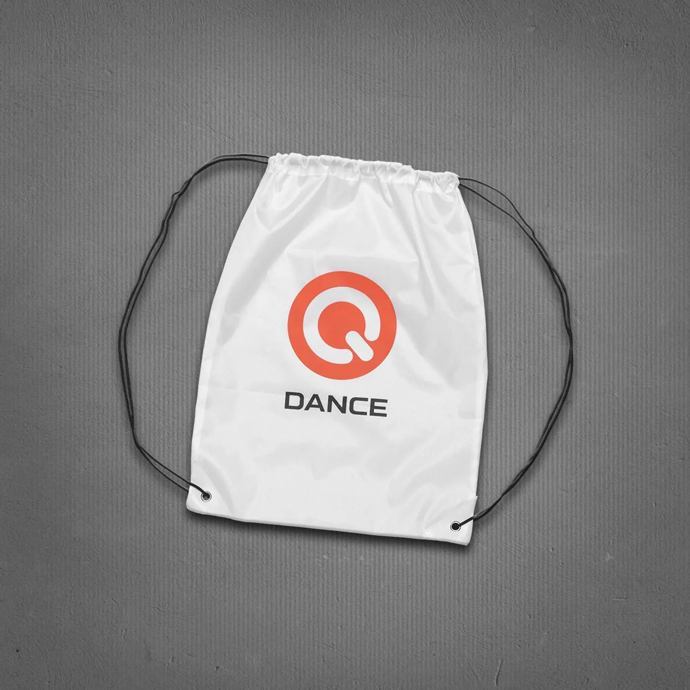 Q-Dance Drawstring Bag (White)