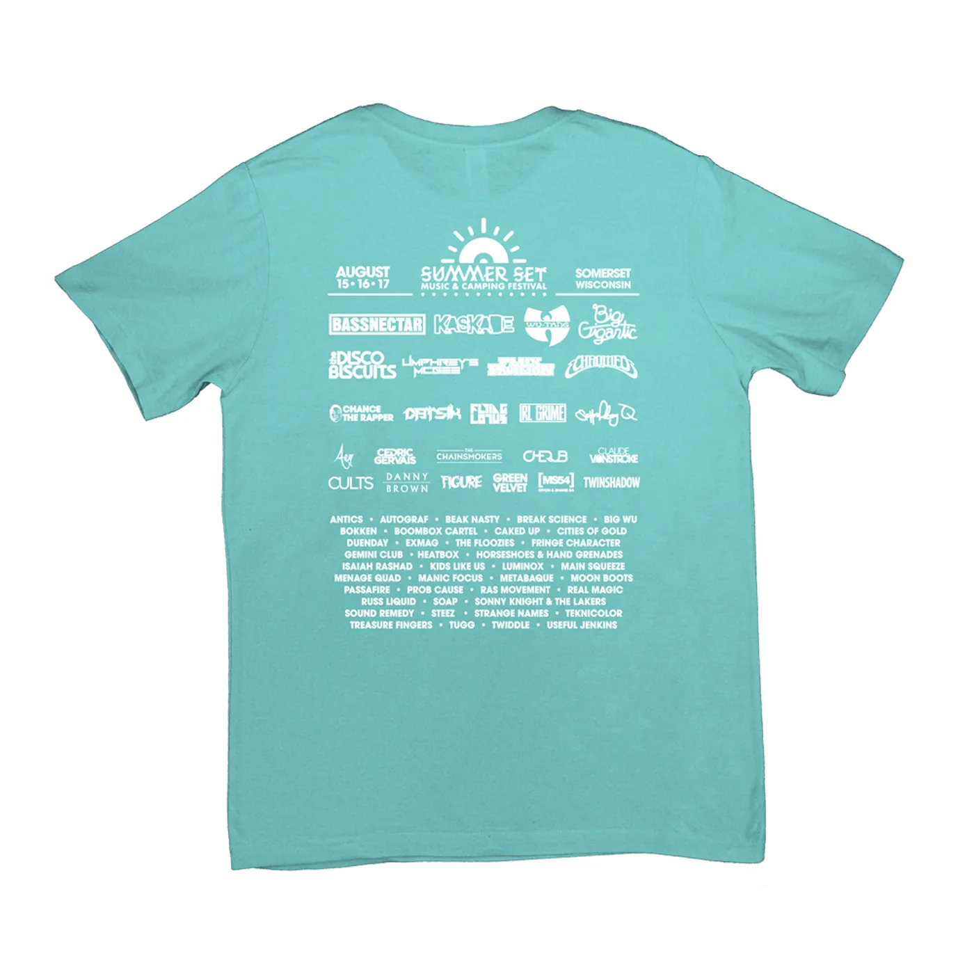 Summer Set Festival The Summer Set Event Tee (Light Aqua)