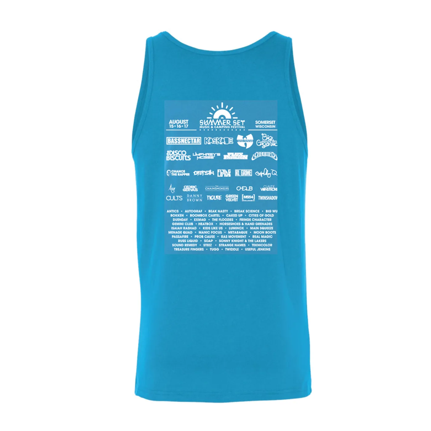 Summer Set Festival The Summer Set Event Tank (Neon Heather Blue)
