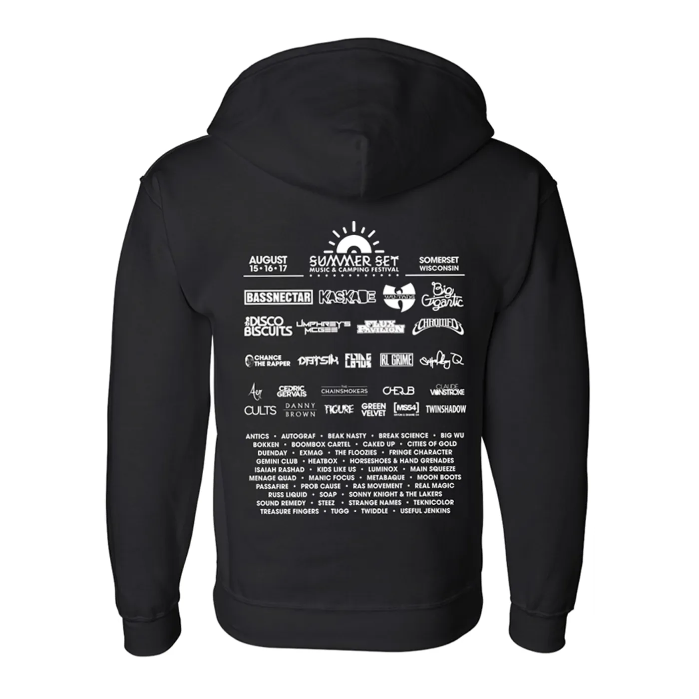Summer Set Festival The Summer Set Zip Hoodie (Black)